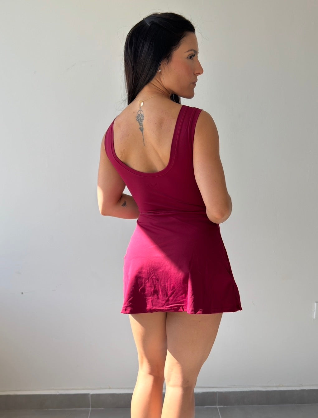 Berry Romper Dress