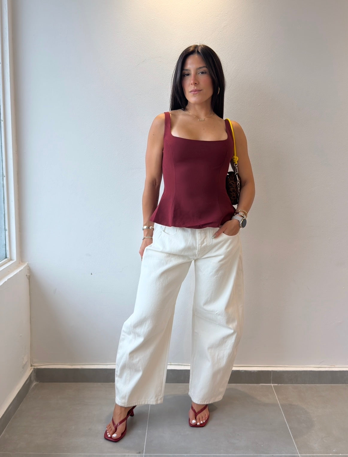 White Barrel Jeans