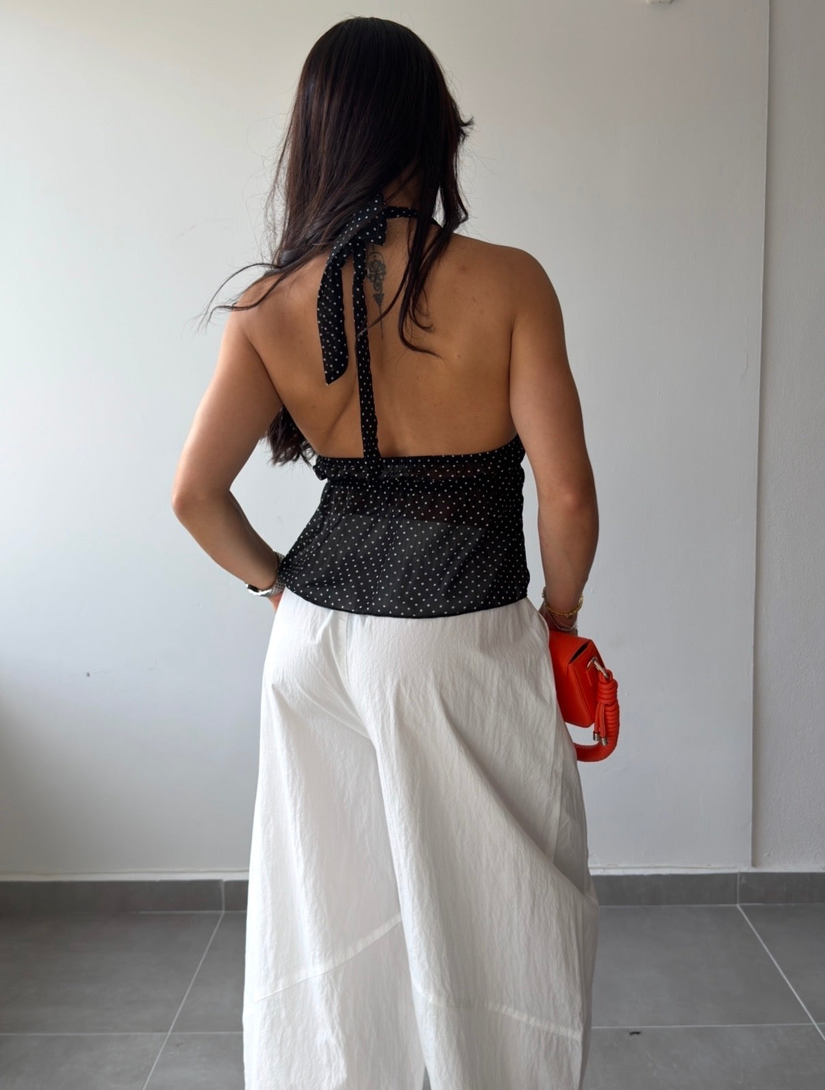 Polka Halter Top