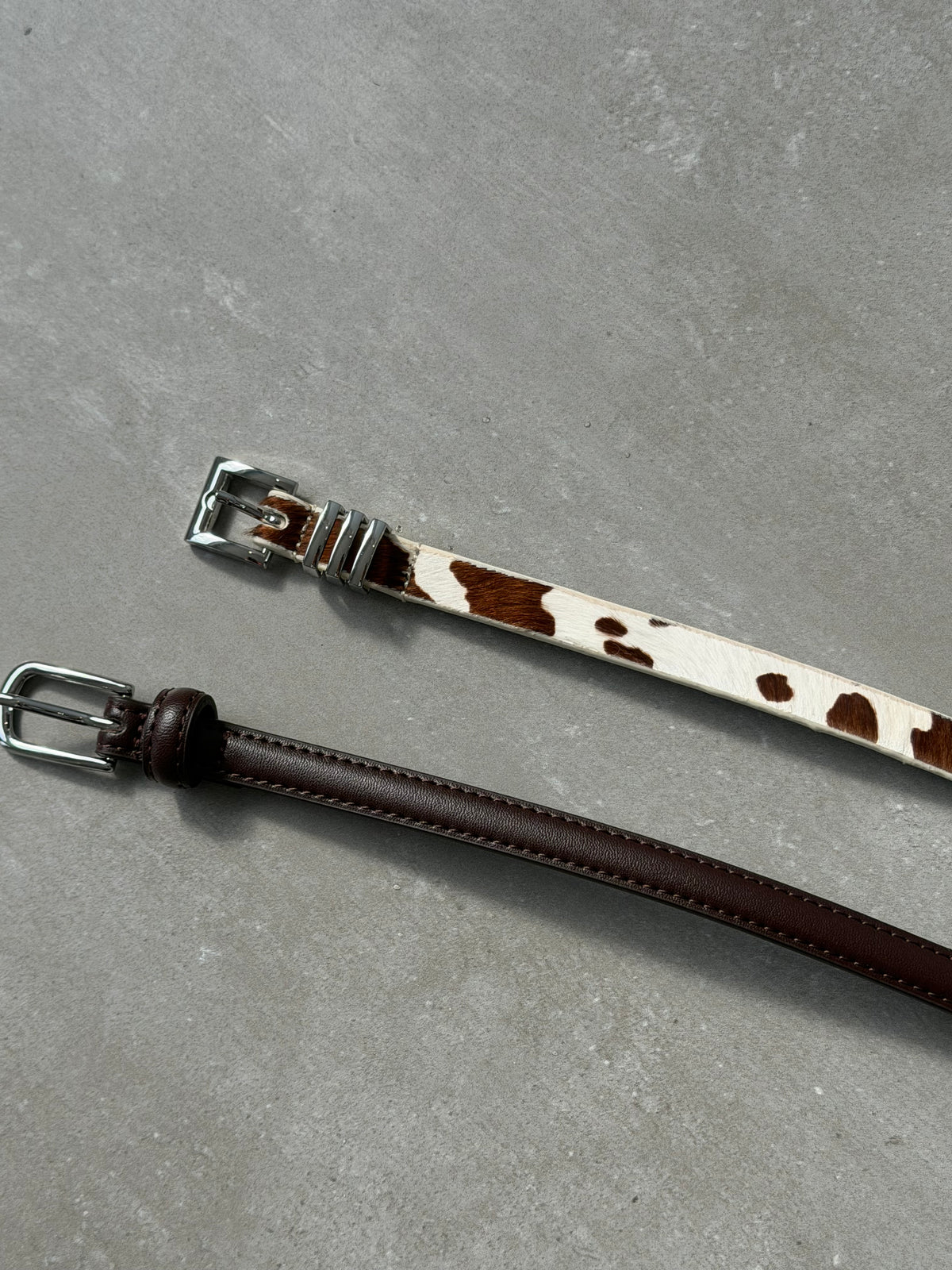 Brown Thin Leather Belt