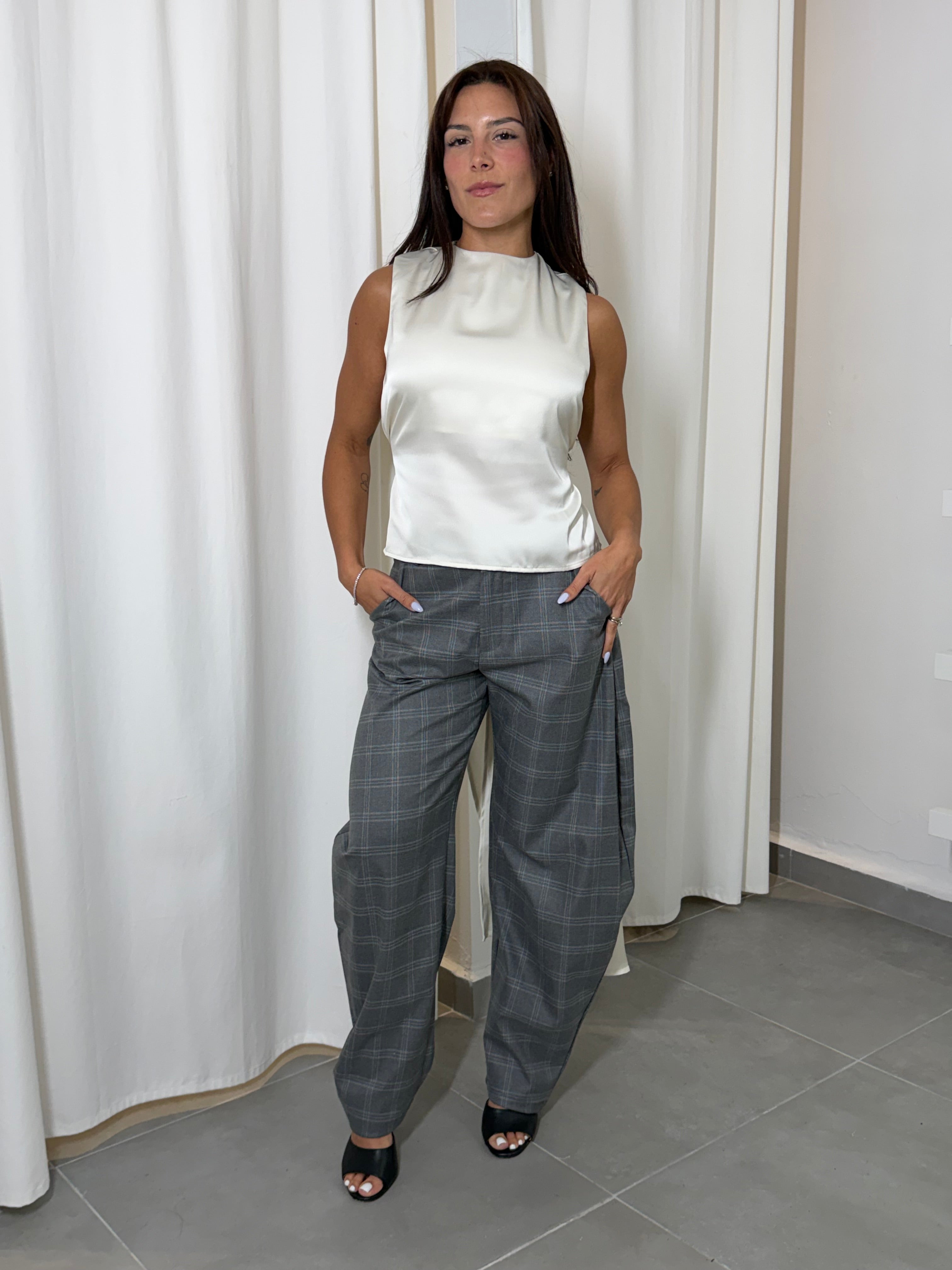 Satin Multi Way Top