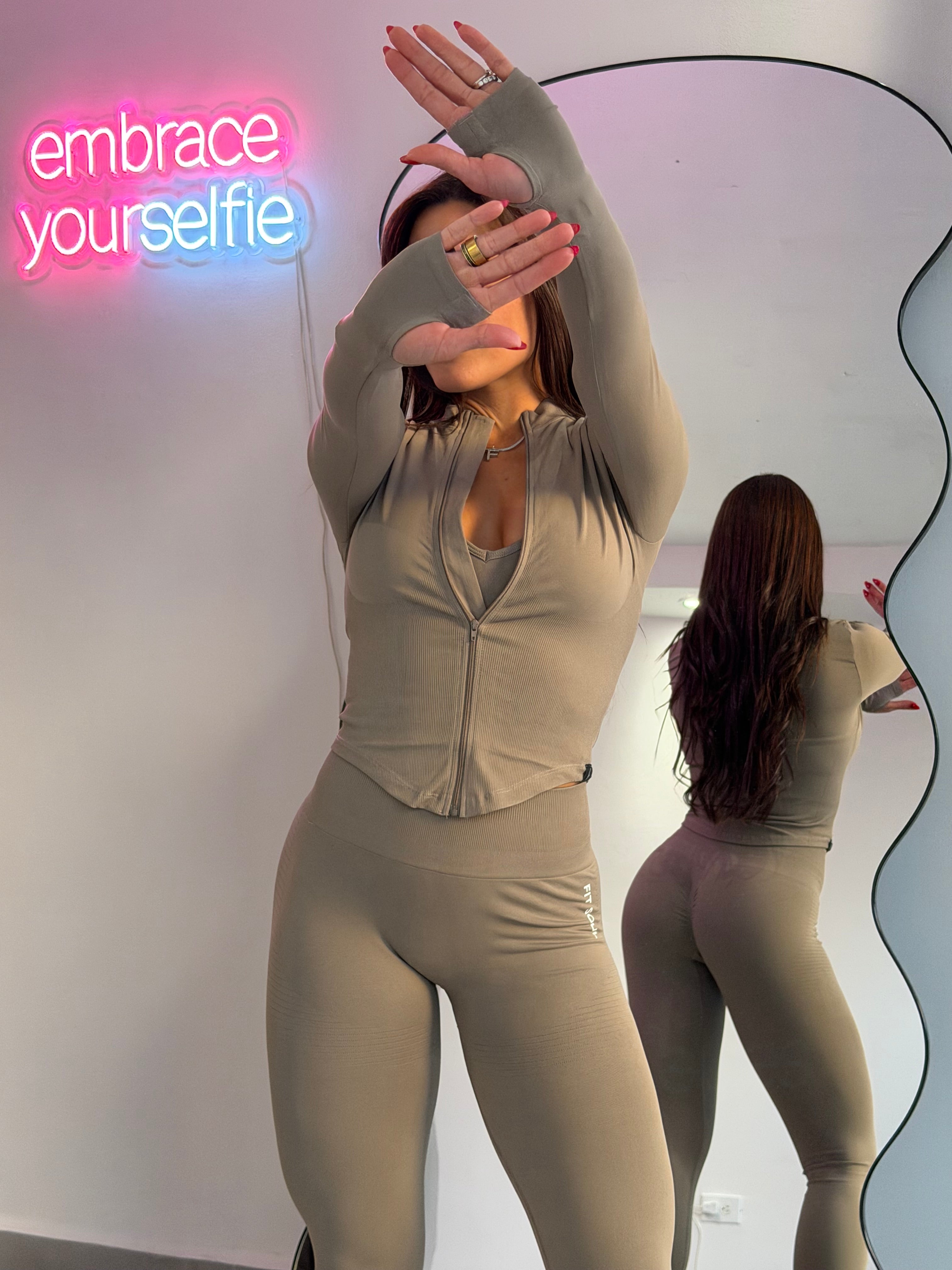 Taupe Seamless Jacket