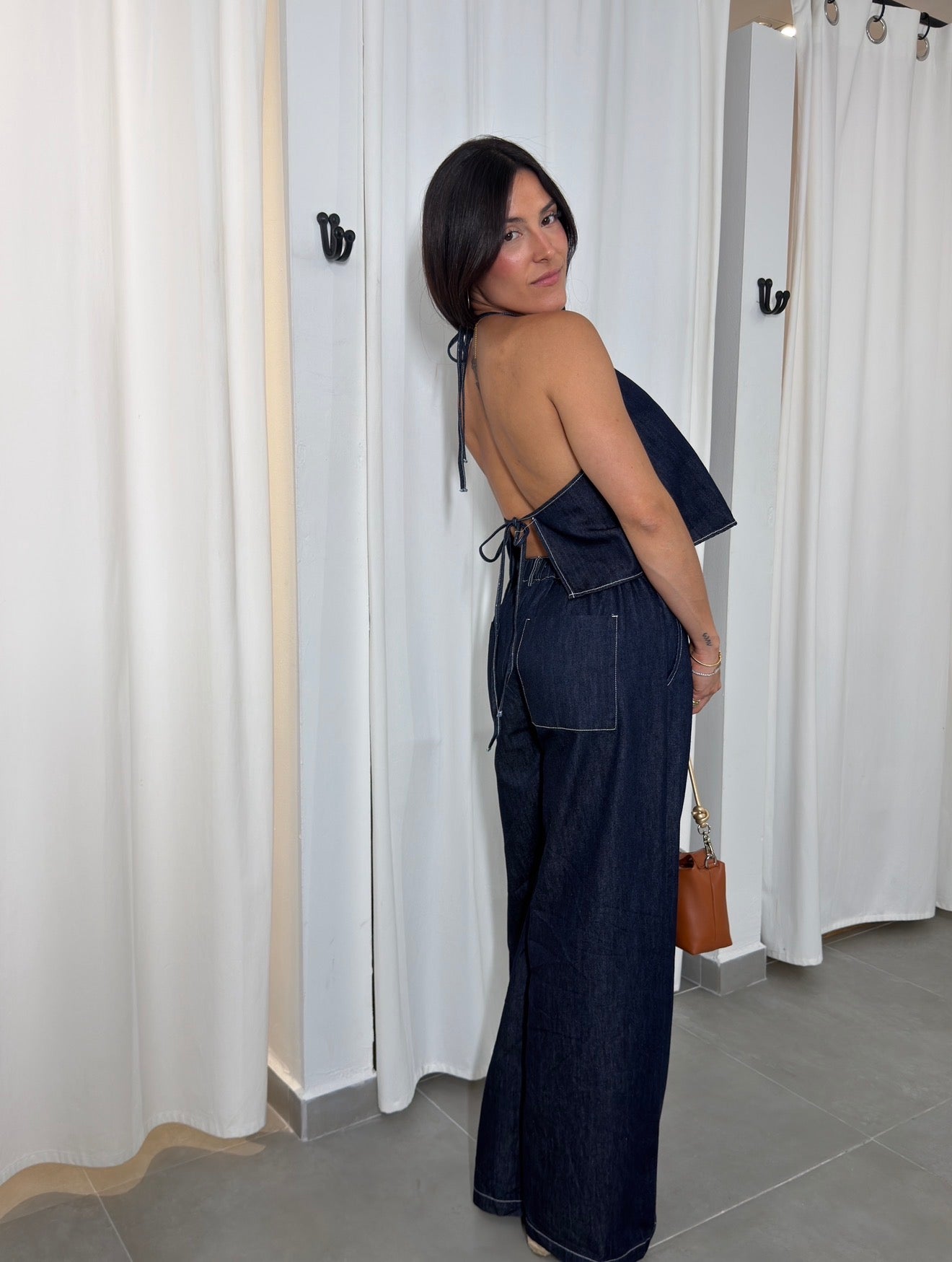 Dark Denim Top and Jeans Set