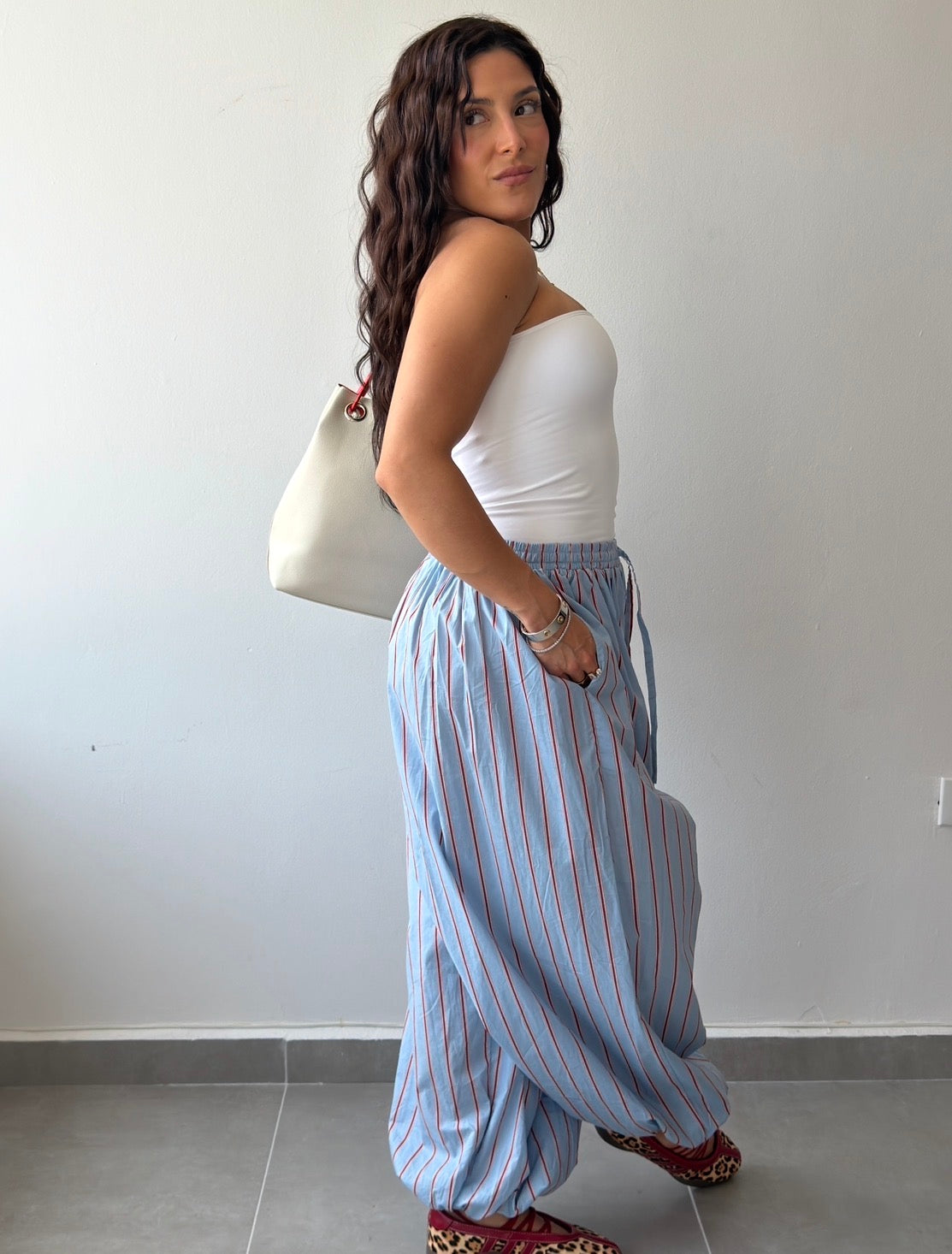 Striped Balloon Pant