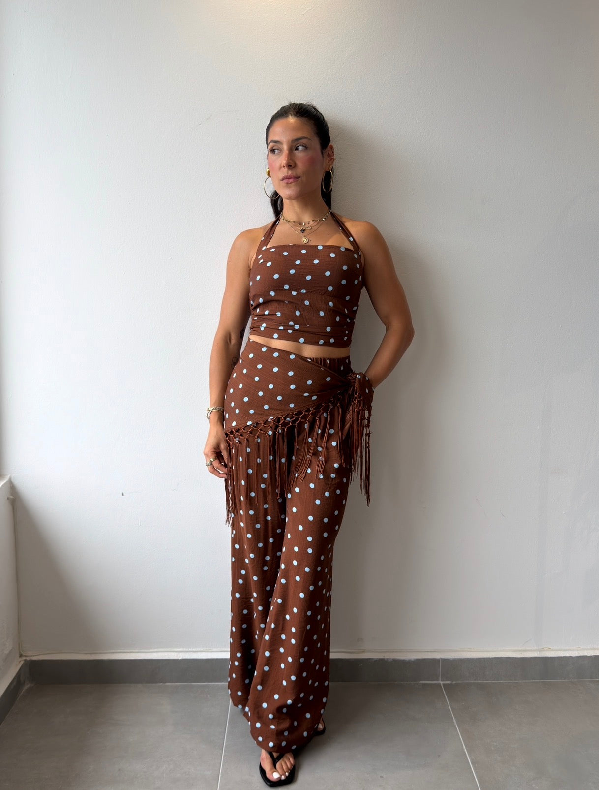 Brown Polka 3 Piece Set (RESTOCK)