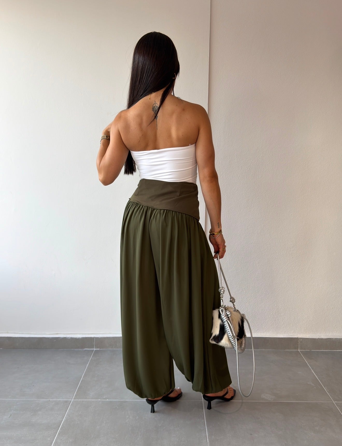 Olive Balloon Pant