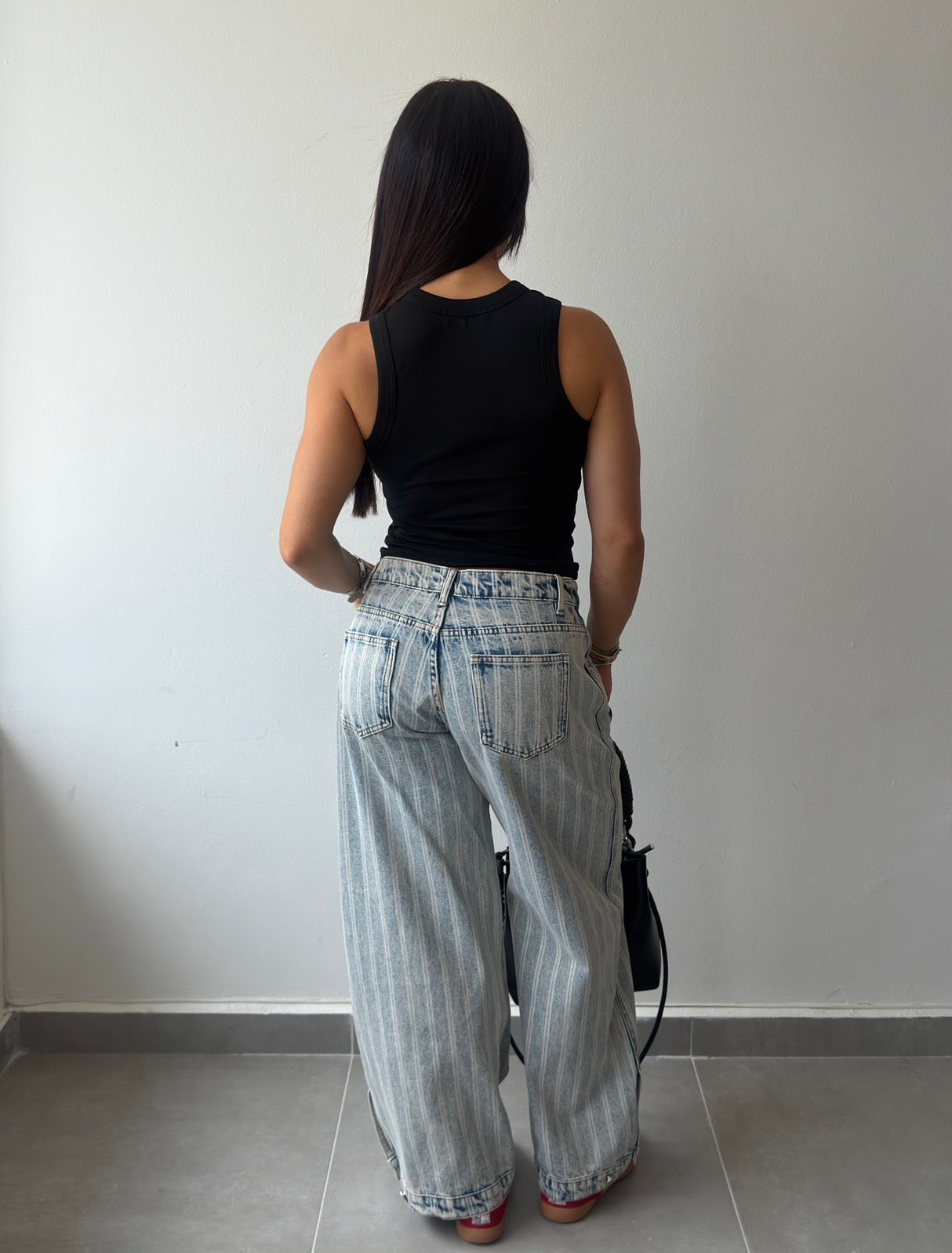 Light Denim Striped Jean