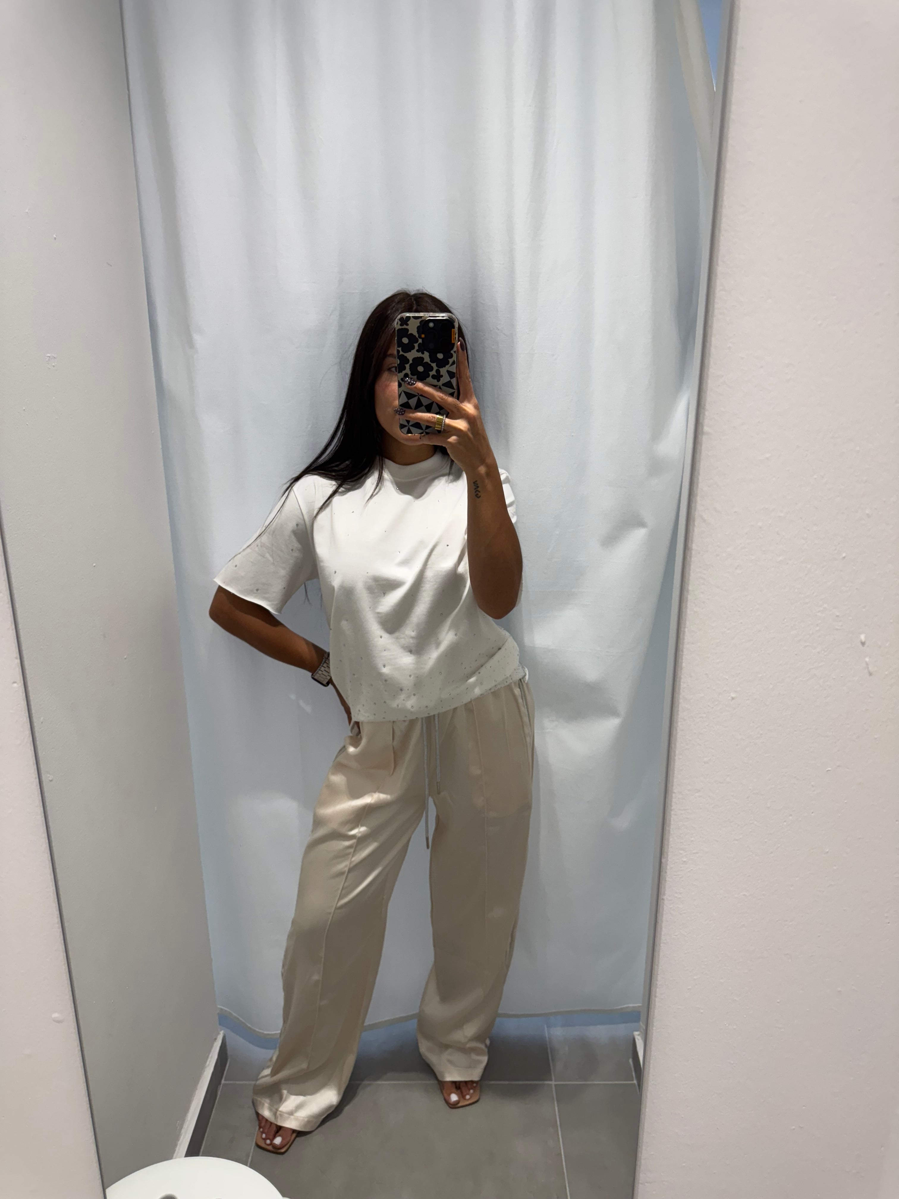 Satin Side Detail Pants
