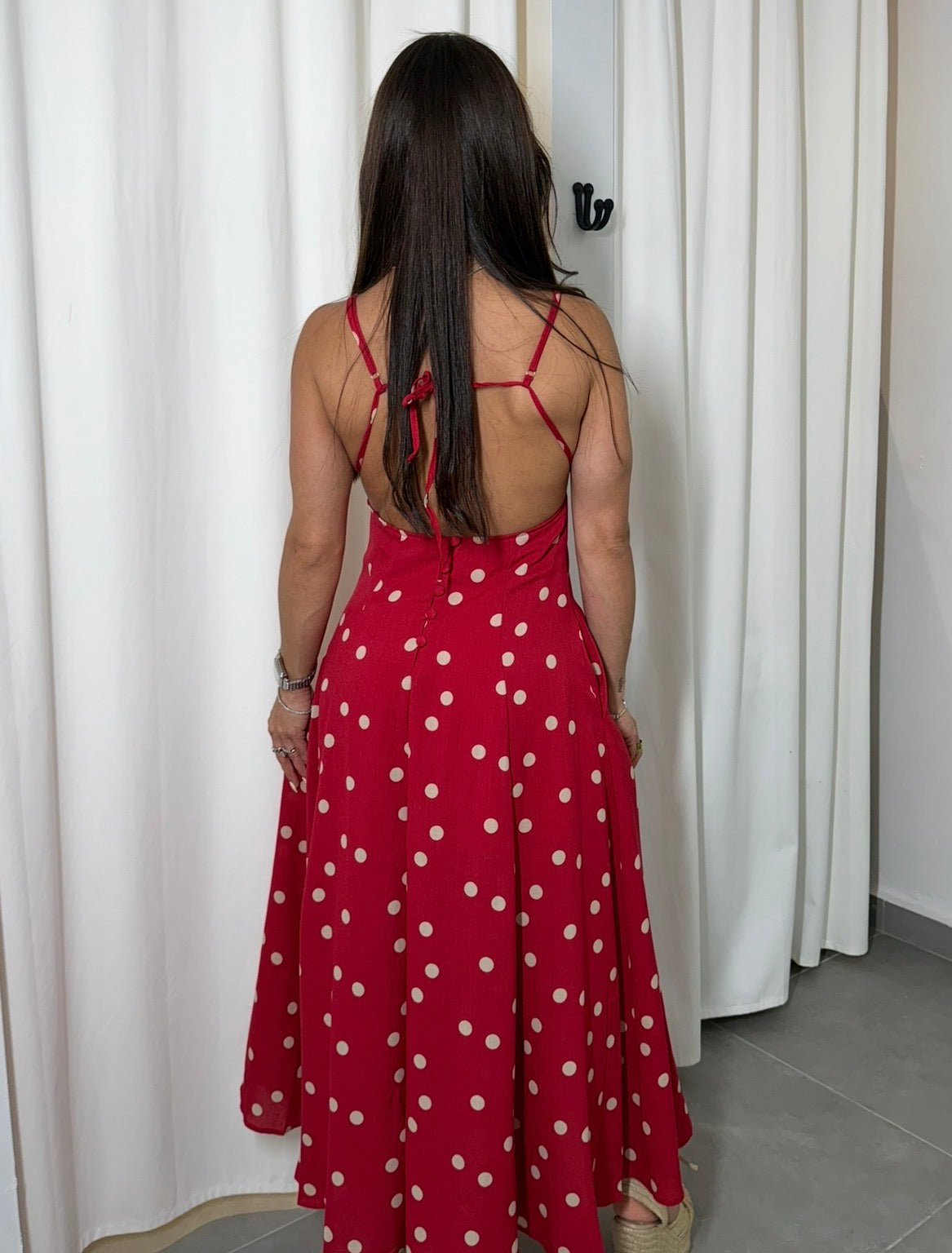 Polka Dots Red Dress
