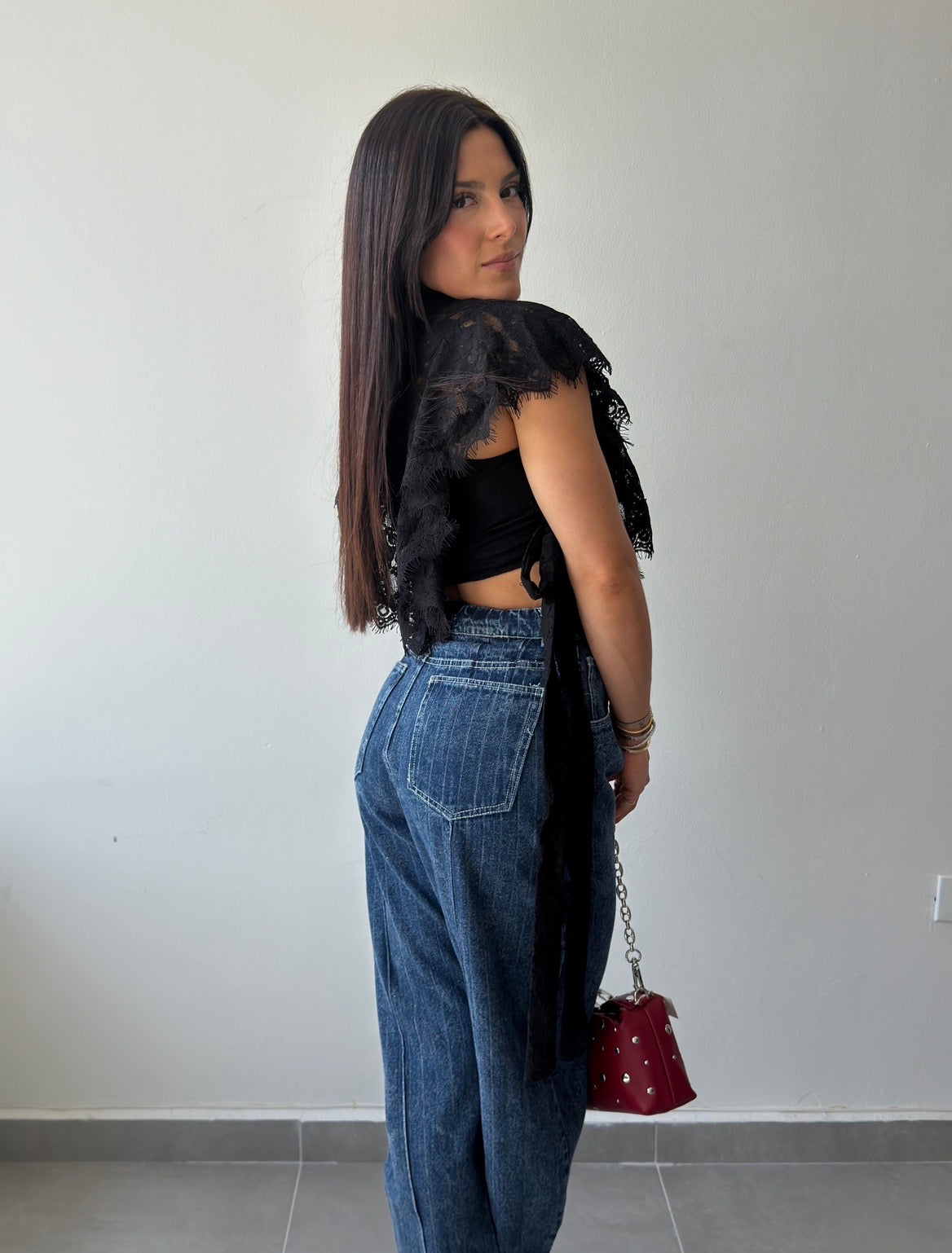 Ruffle Lace Top