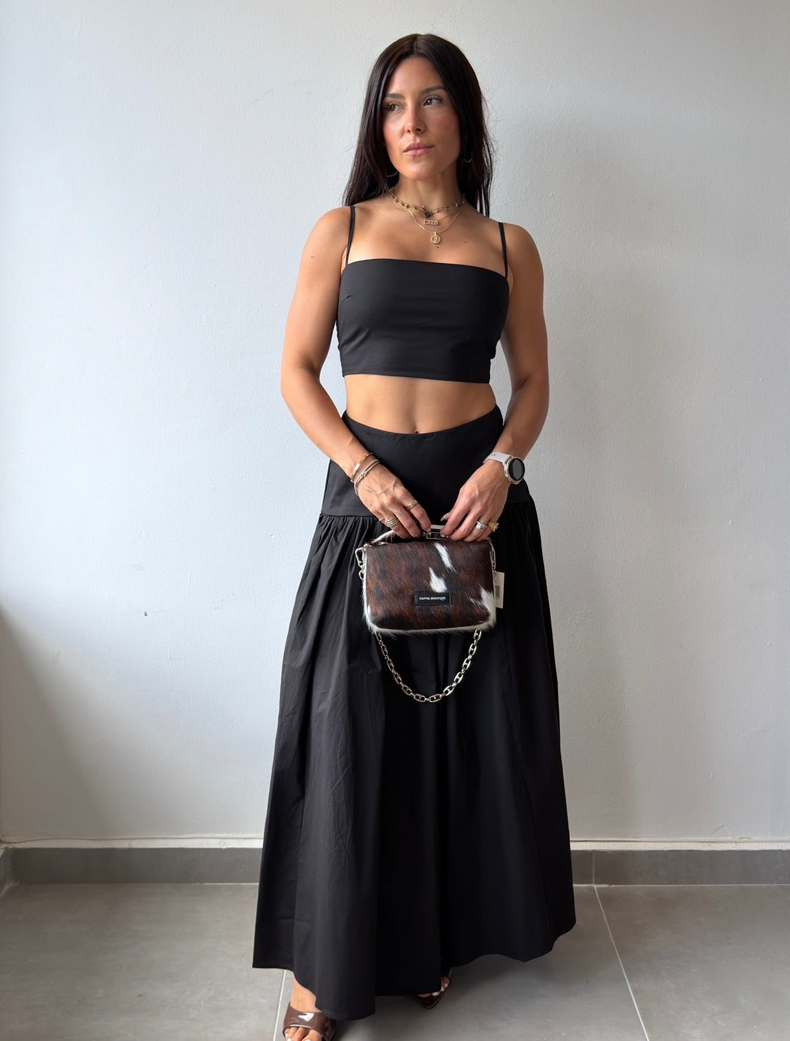 Black Skirt Set