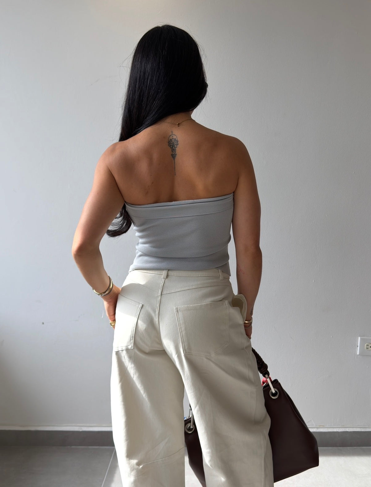 Gray Tube Top