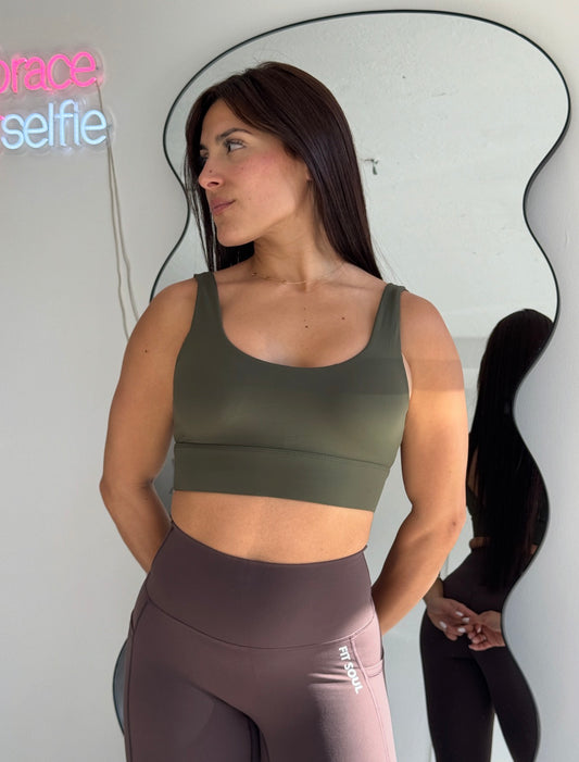 Olive Sport Bra