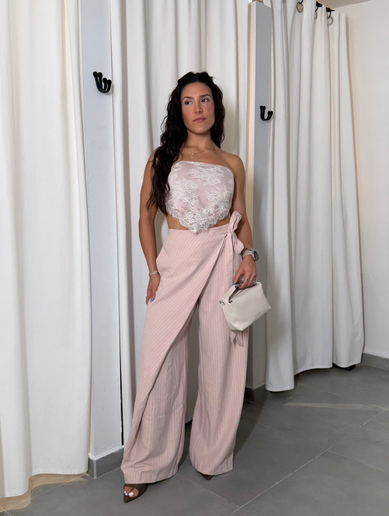 Blush Overlap Trousers