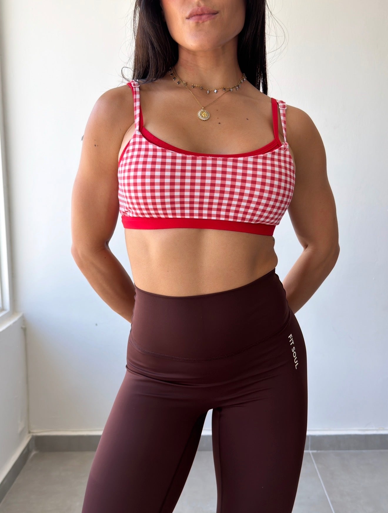 Red Gingham Top