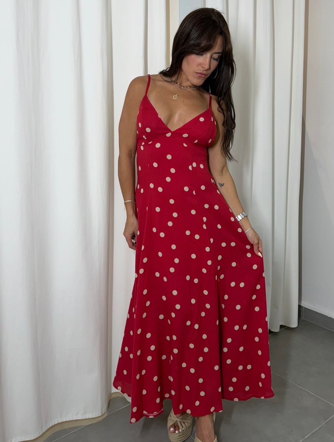 Polka Dots Red Dress