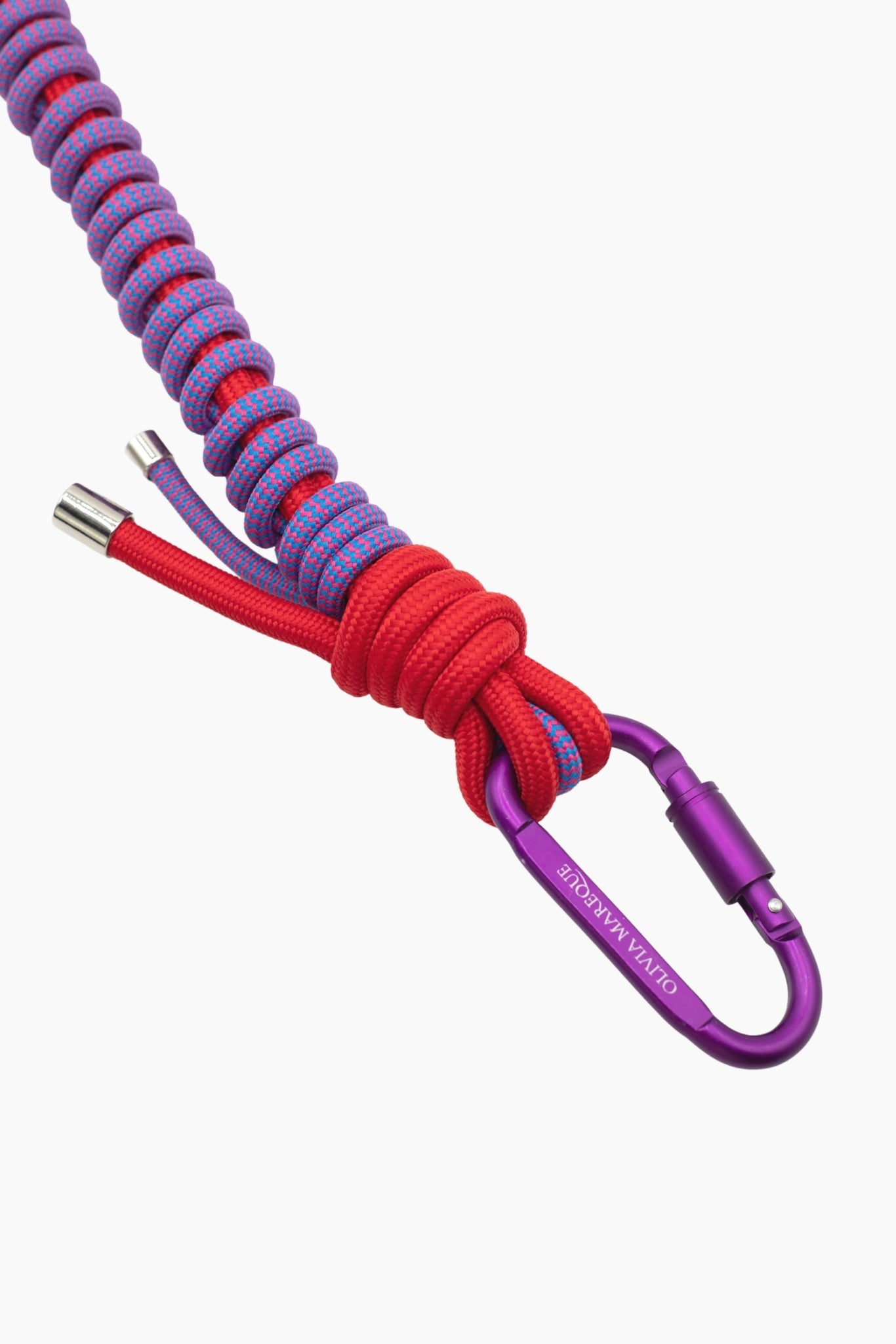 Cadena Nylon-Lila/Rojo