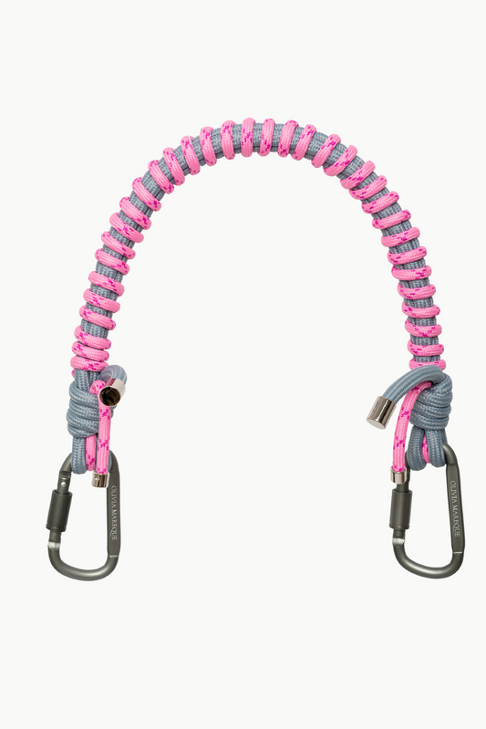 Cadena Nylon-Rosa/Gris
