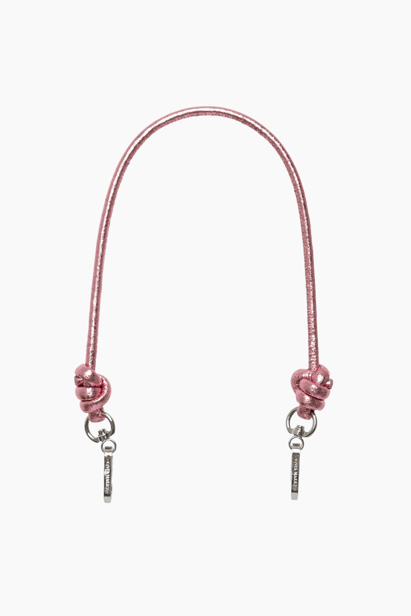 Cadena Piel Nudo 'Hombro'-Rosa Metalizado