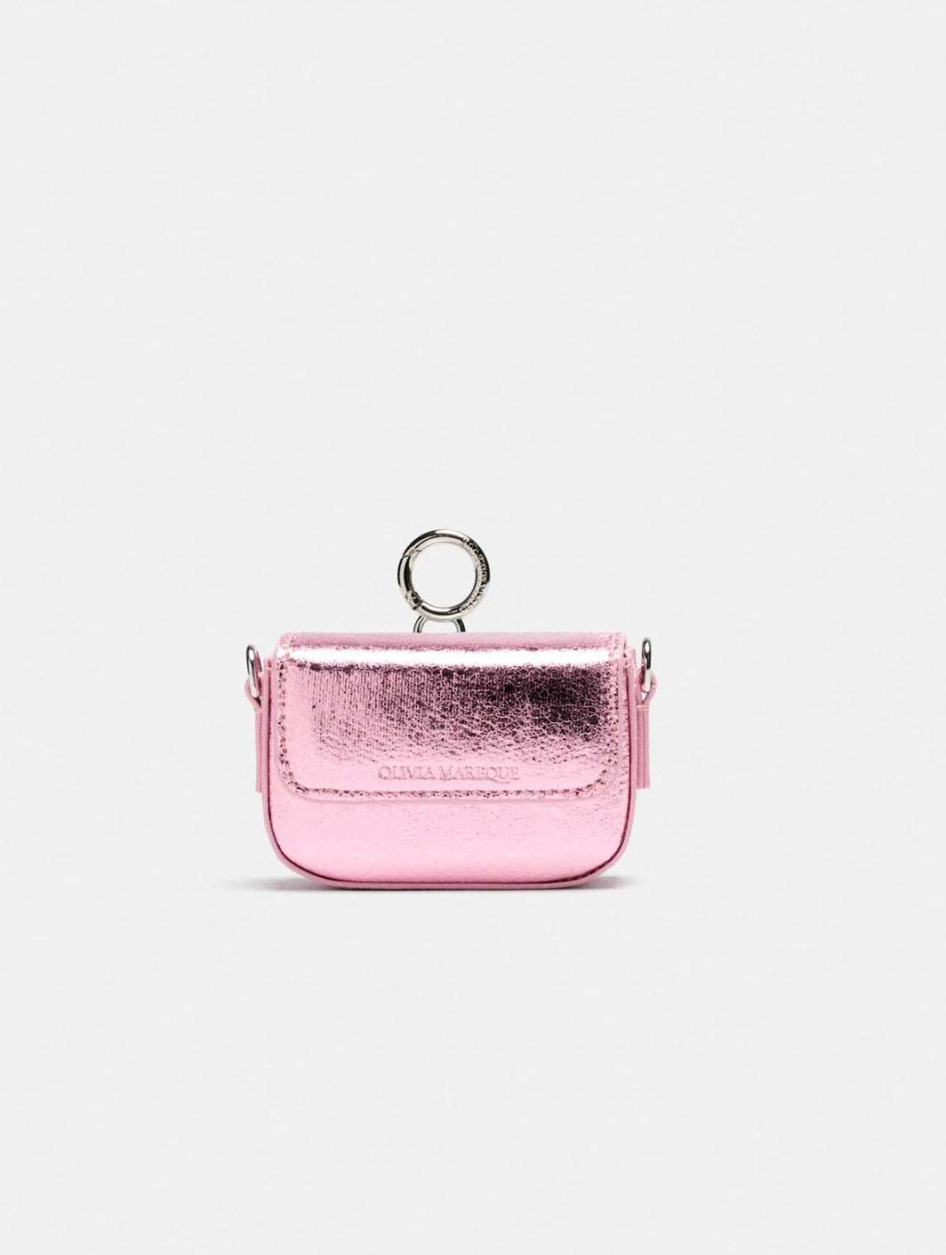 Nano Bag Charm Rosa Metalizado