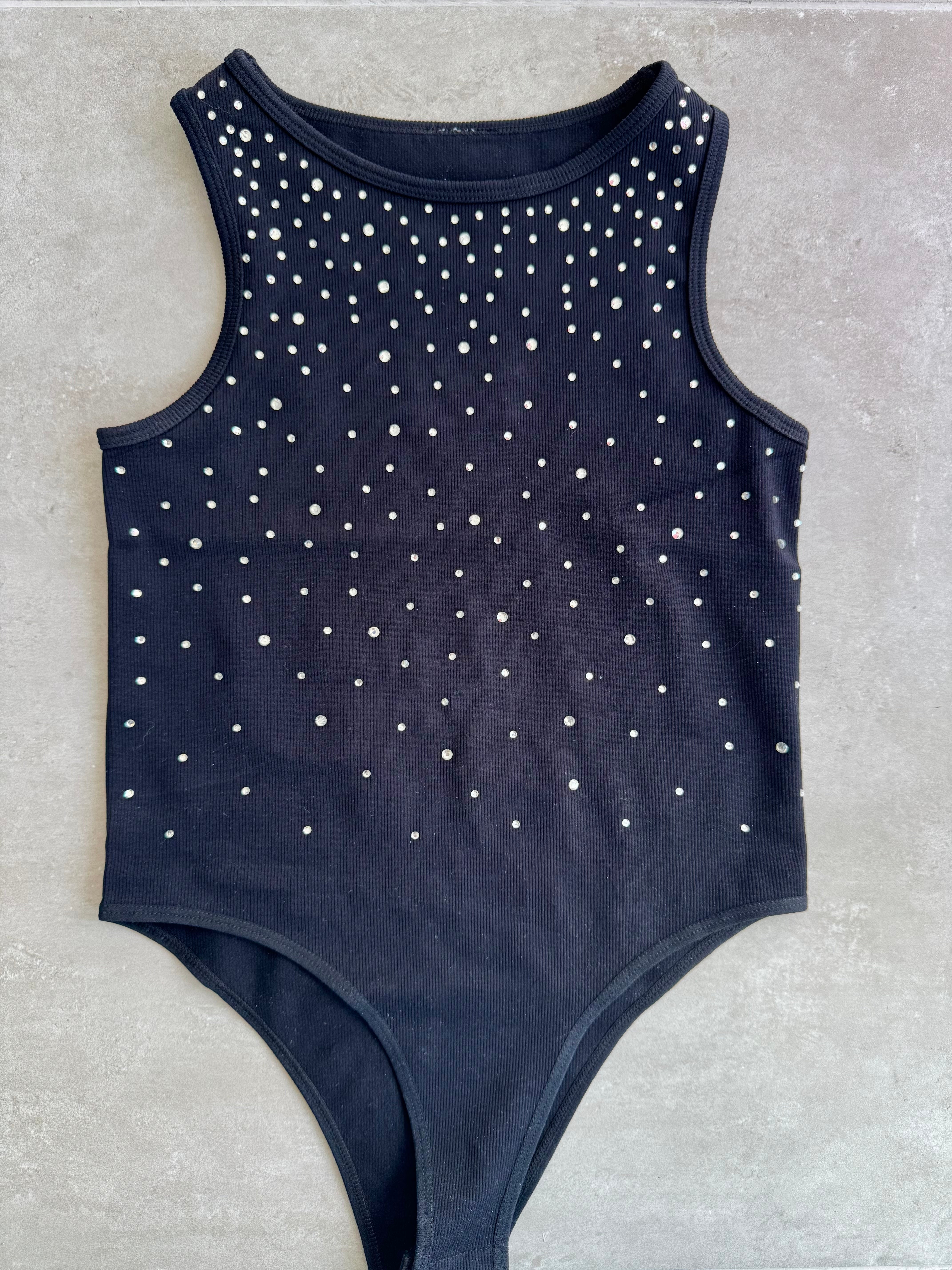 Black Sparkling Bodysuit