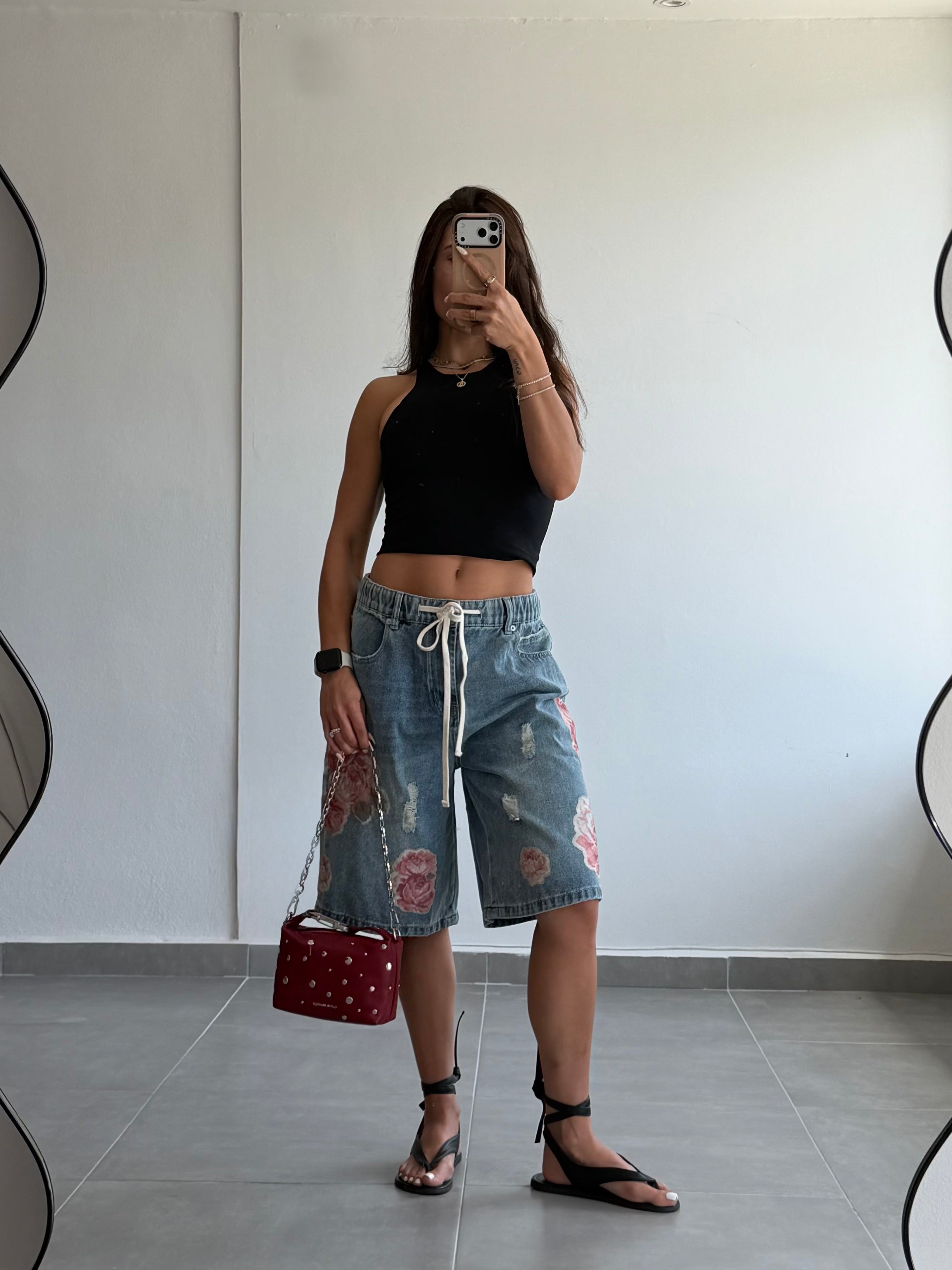 Floral Bermuda Jorts