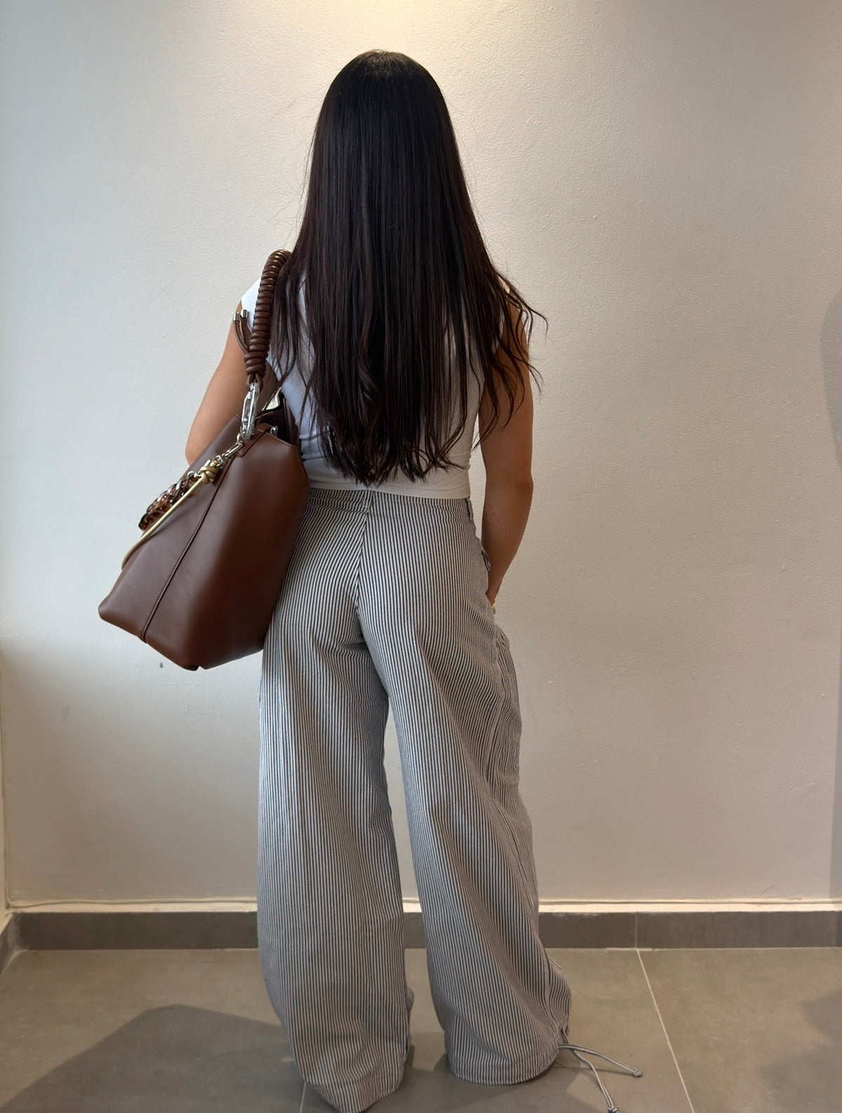 Stripe Balloon Jeans