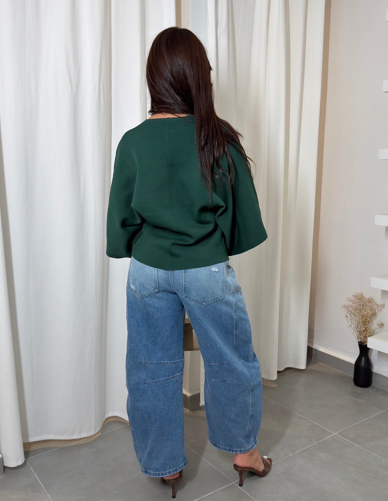 Dolman Knit Top (Hunter)