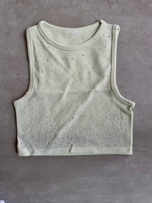 Mint Sparkling Basic Top