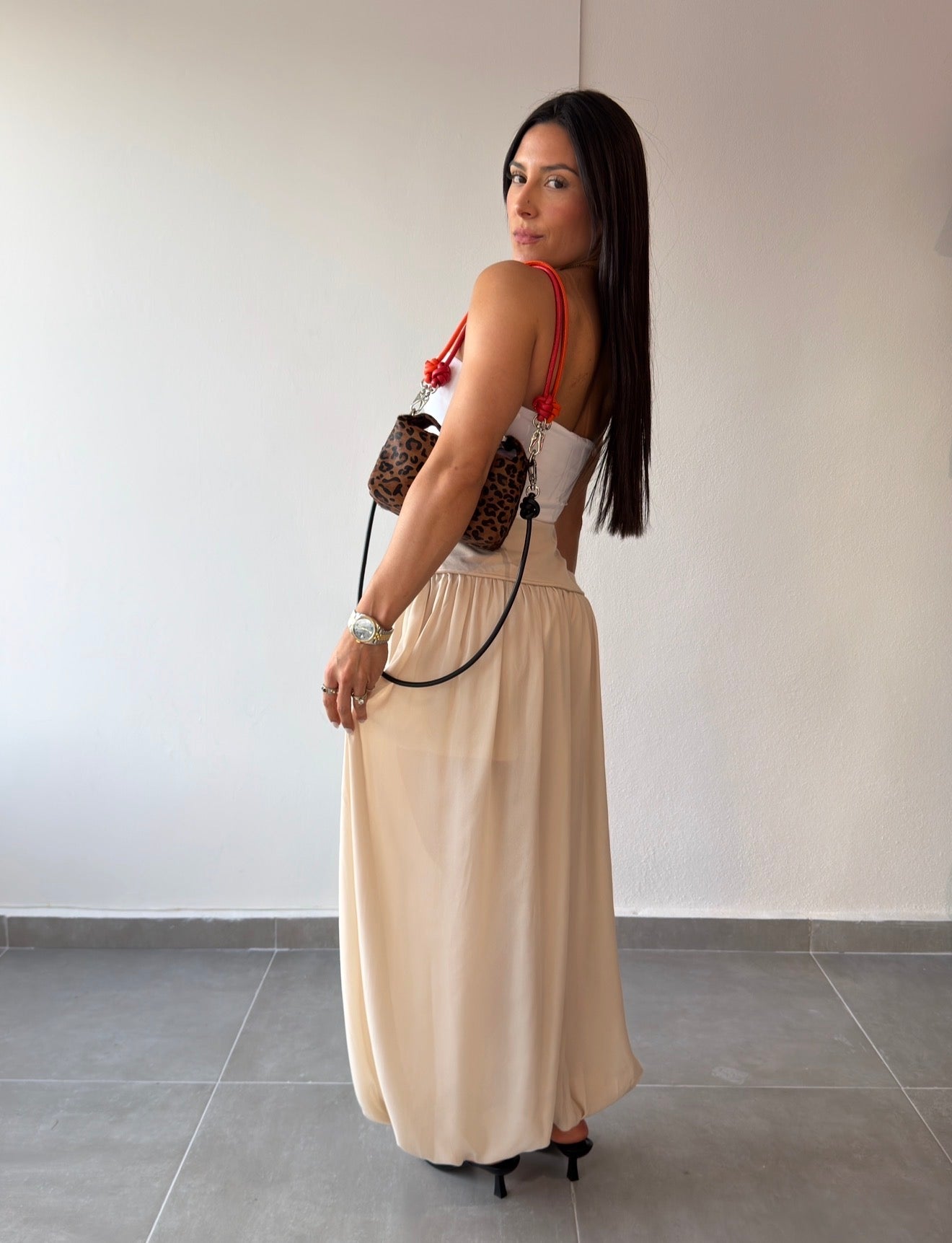 Beige Balloon Pant