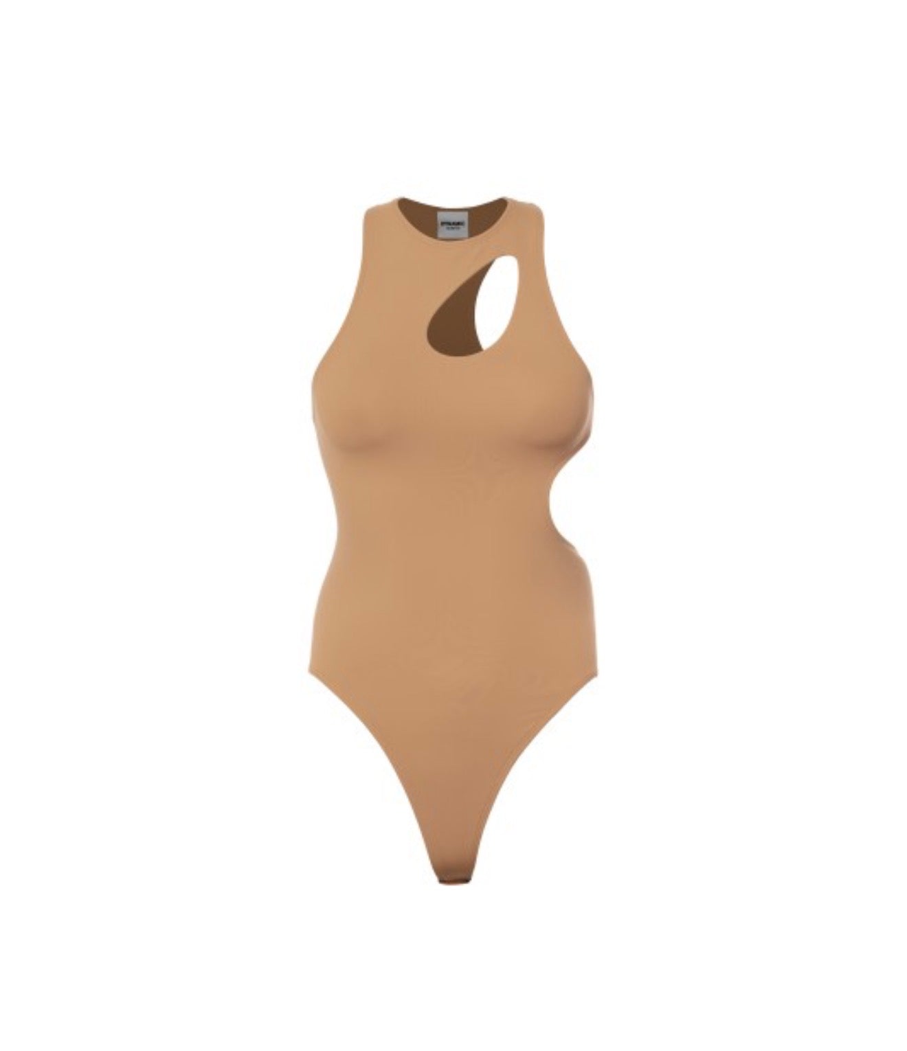 Beige Cut Out Bodysuit