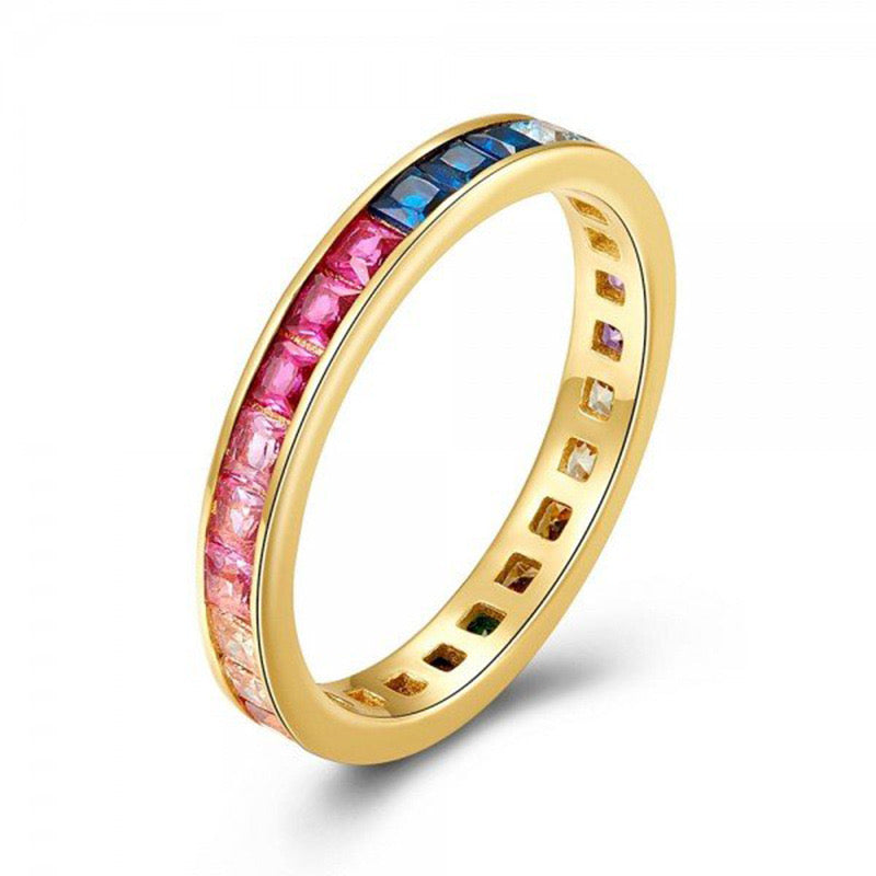 Multicolor Gold Ring