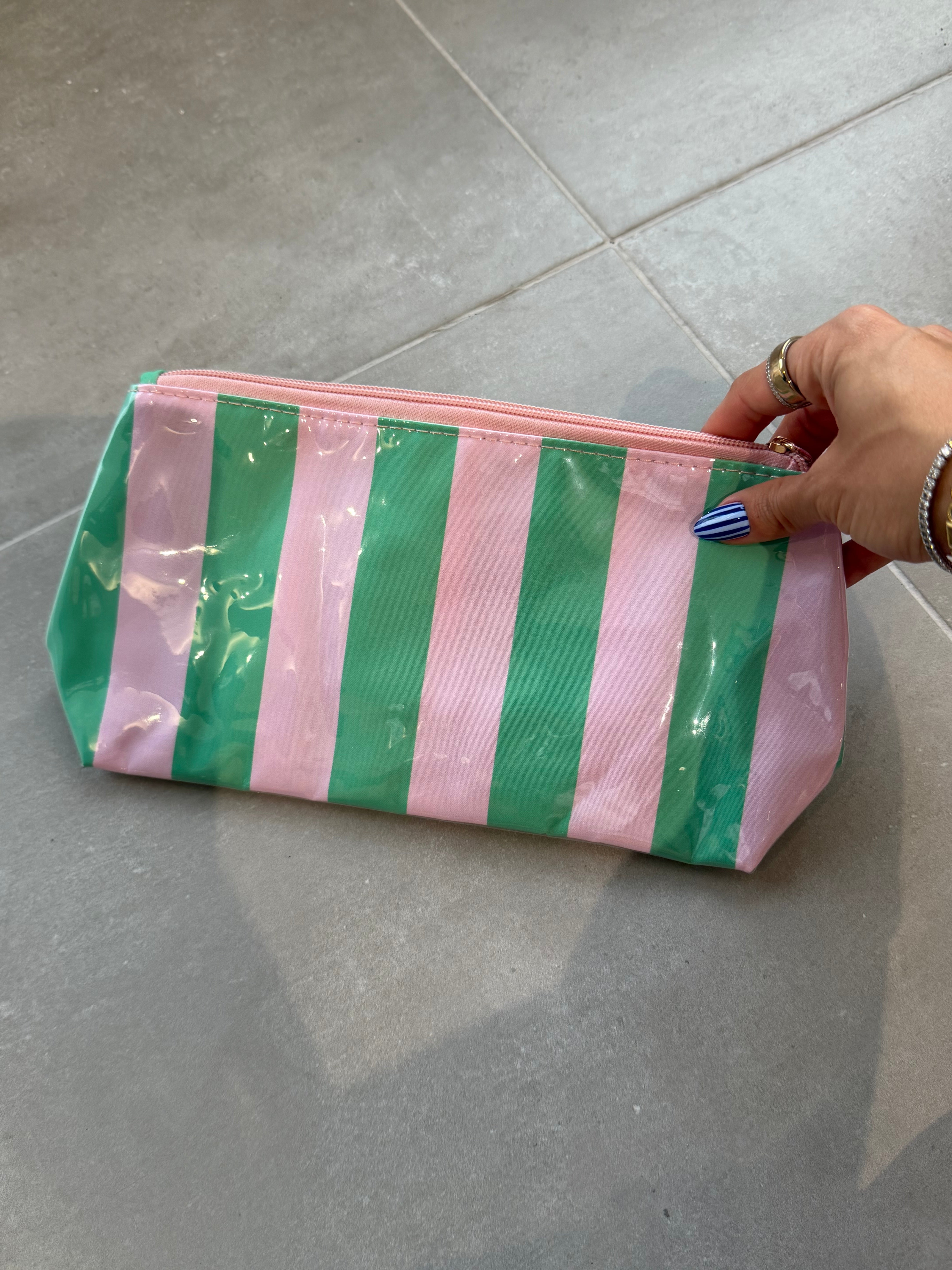 Zipper Stripes Pouch