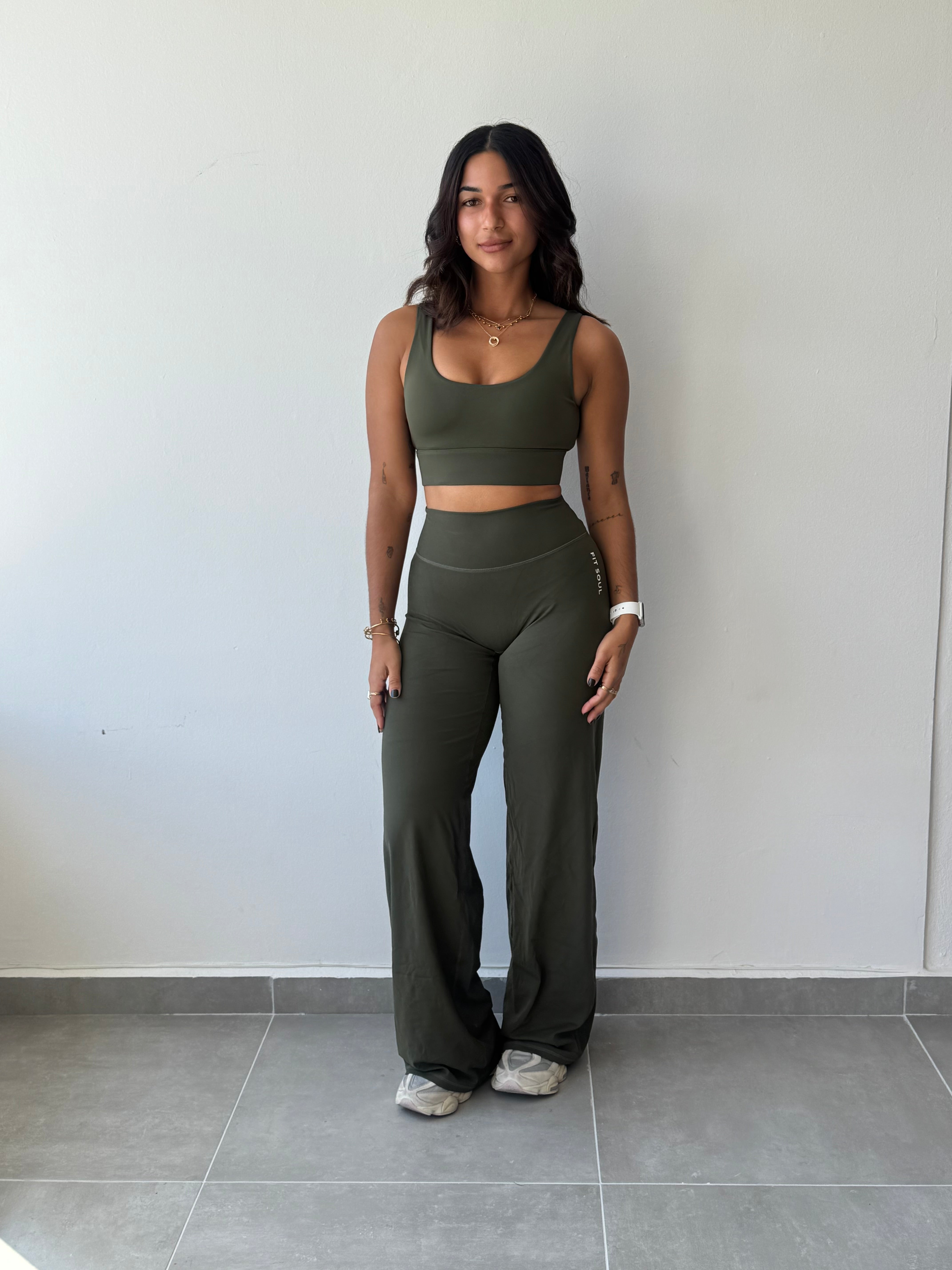 Olive Wide Legging