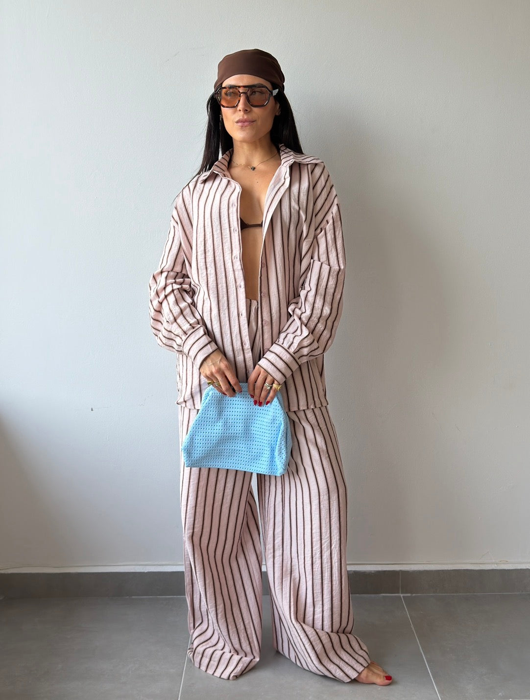 Pink Stripes 3 Piece Set