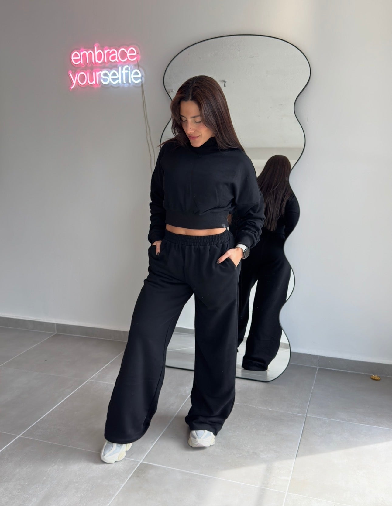 Black Hoodie & Pants Set