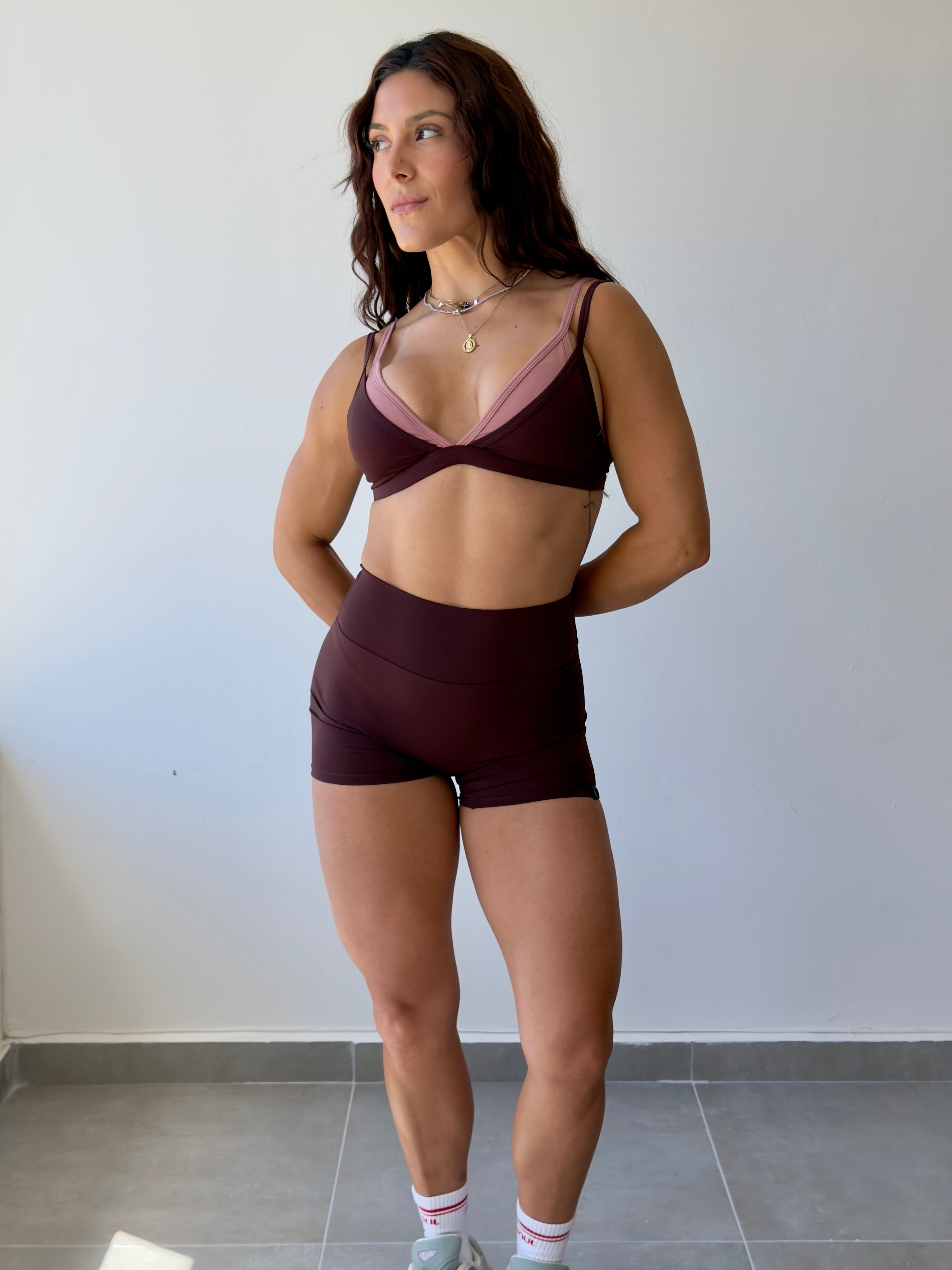 Espresso Contrast Short Set