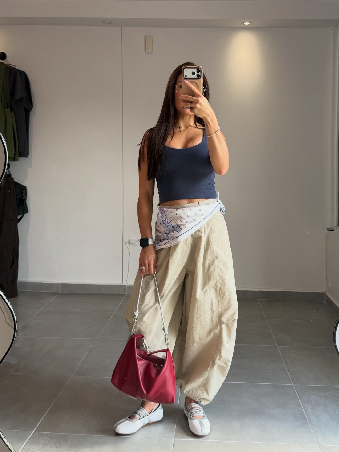 Wide Leg Balloon Pants (Cream) (RESTOCK)