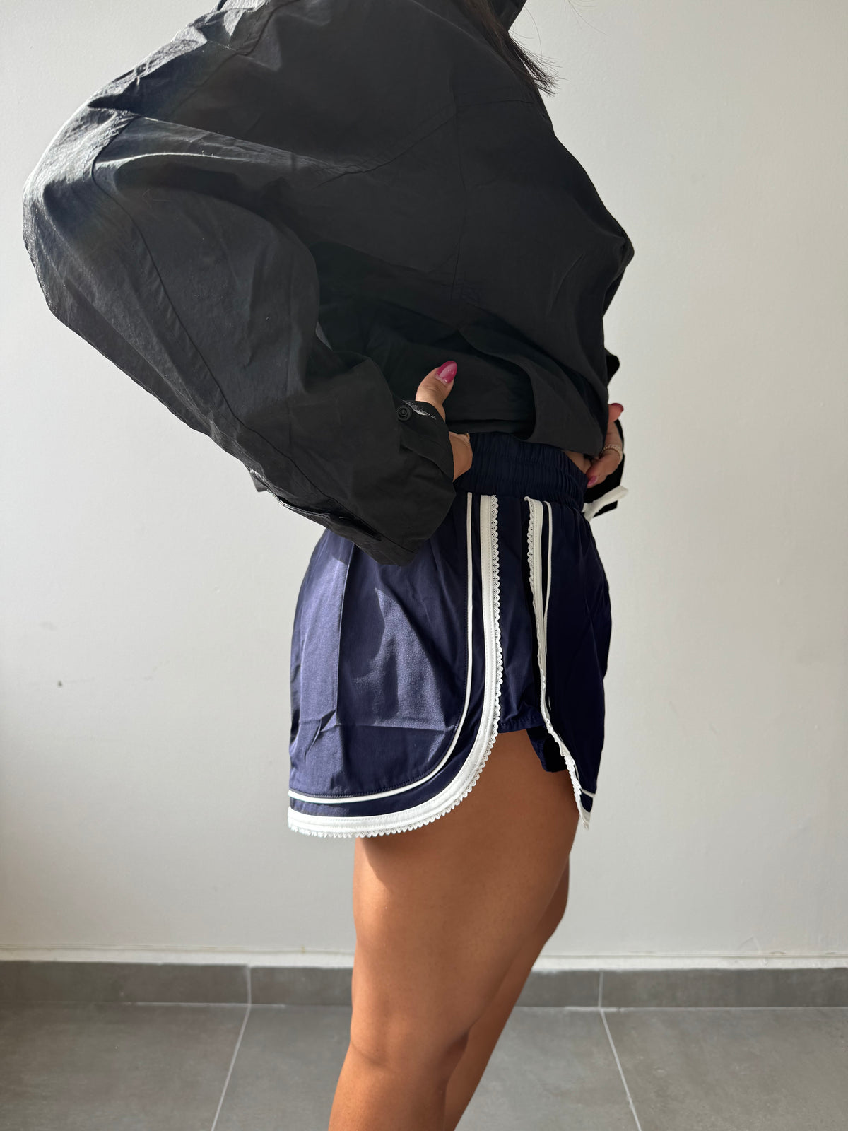 Navy Running Shorts
