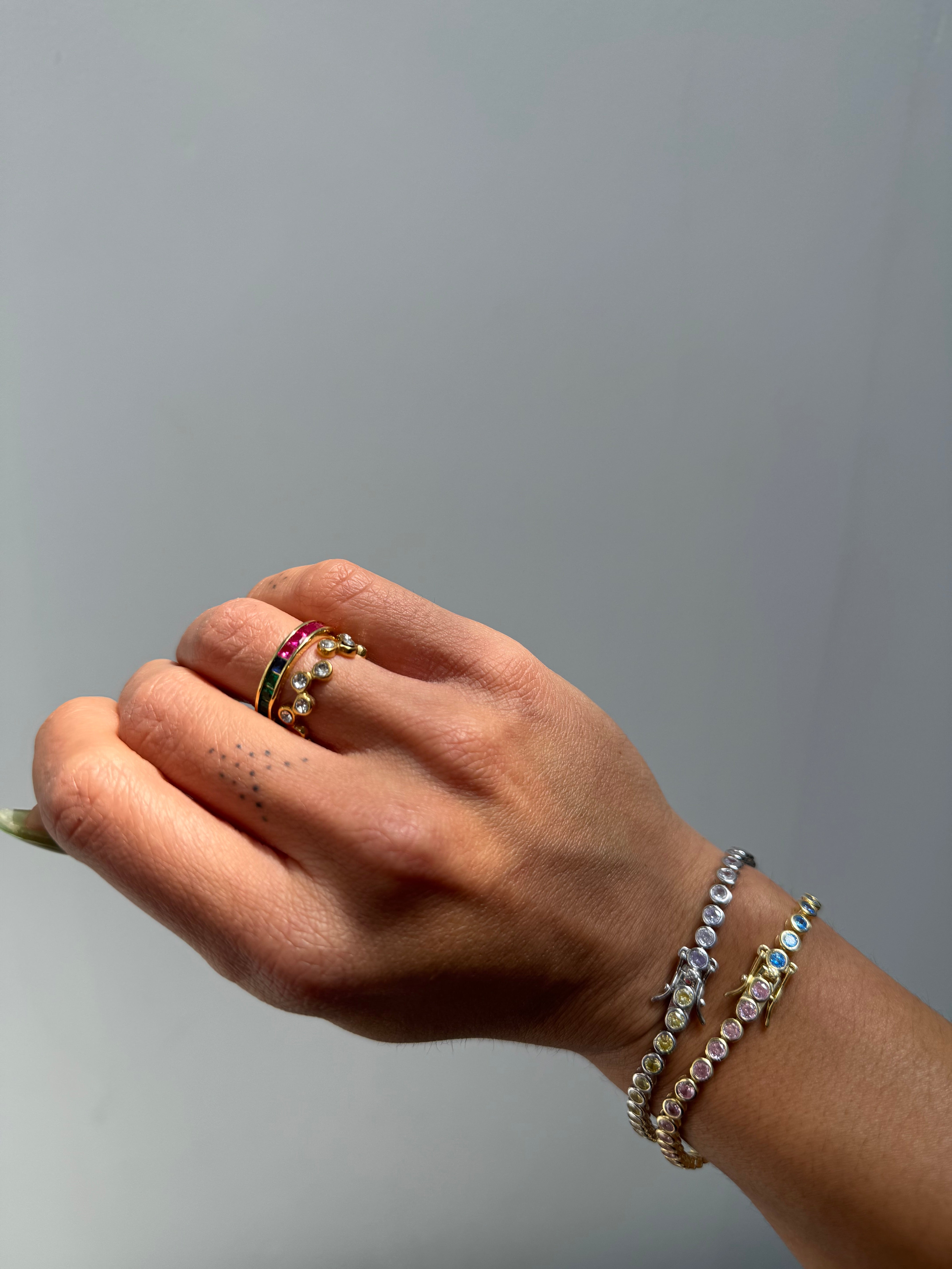 Multicolor Gold Ring