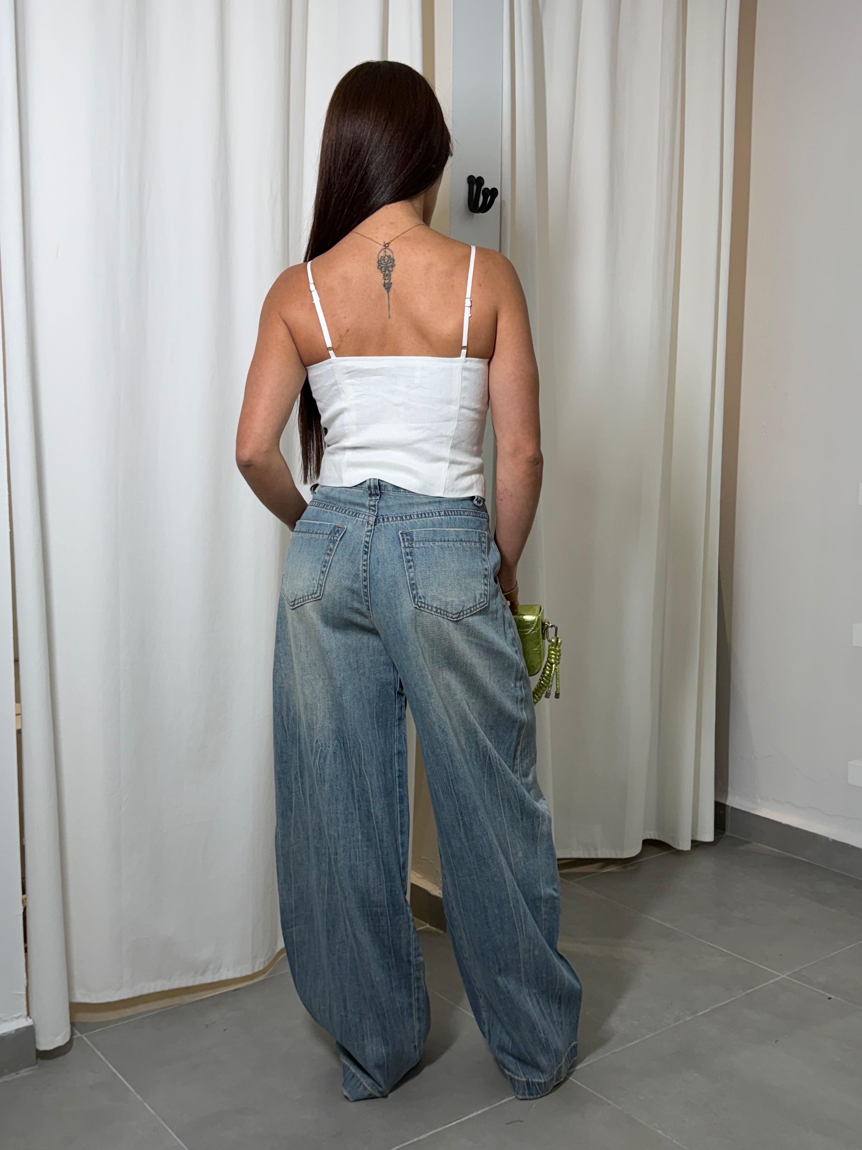 Embellished Barrel Jeans