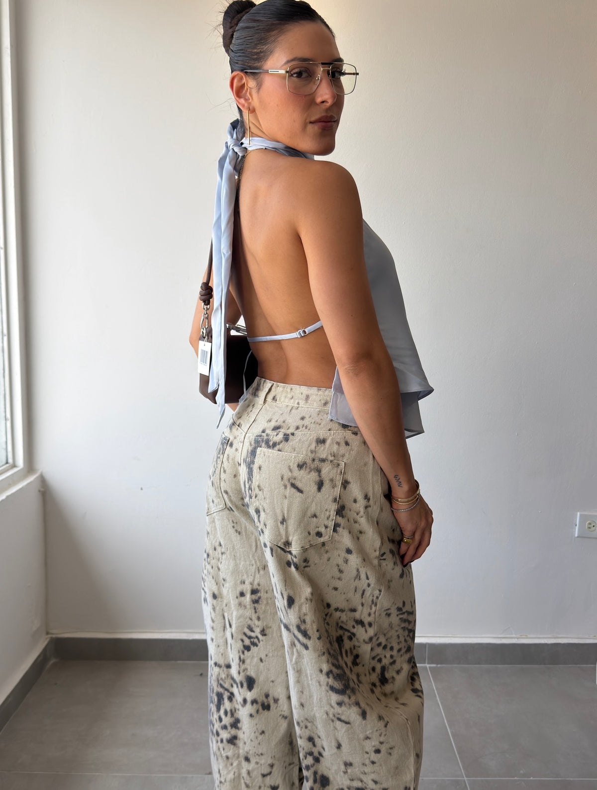 Ice Blue Halter Top