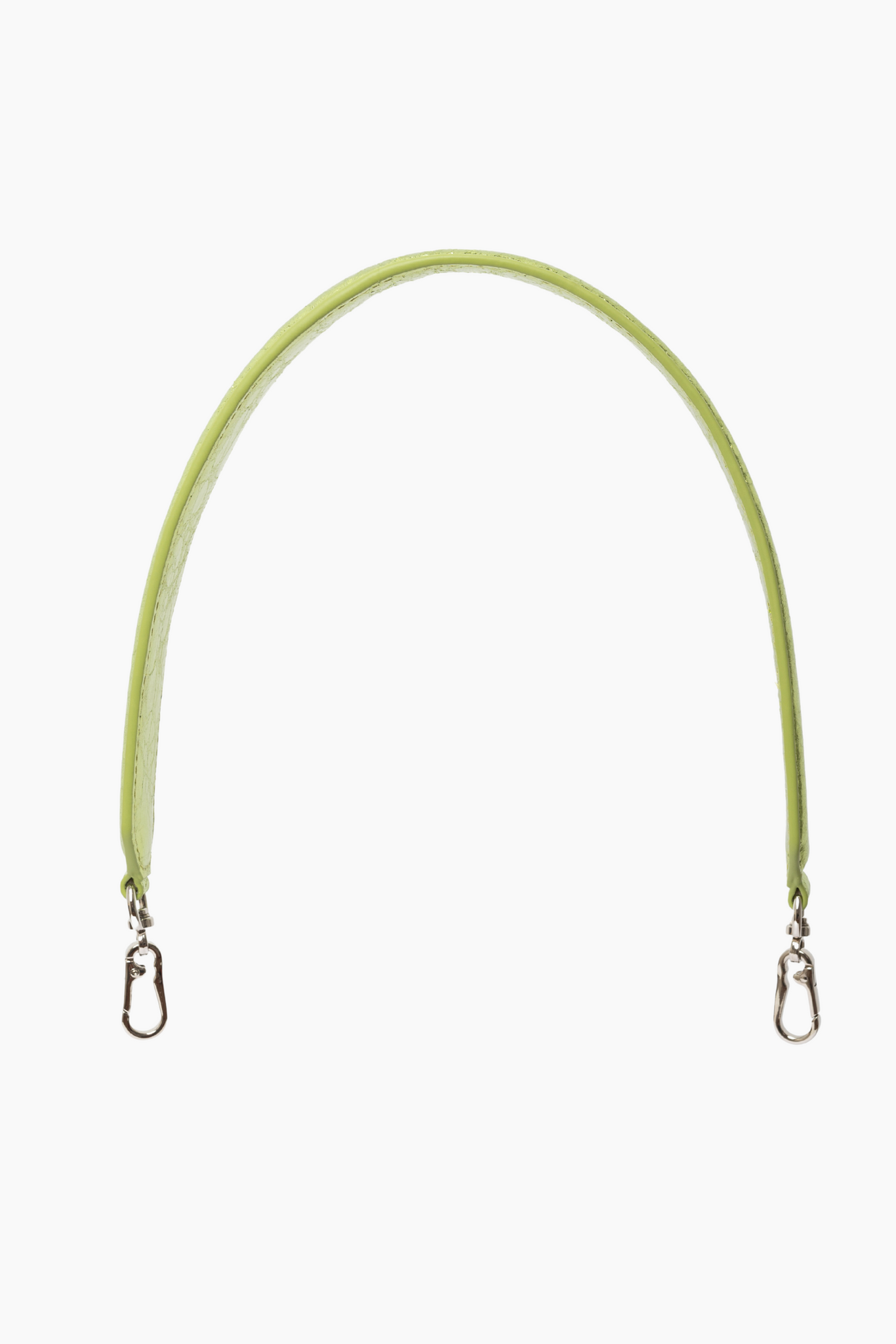 SALE! Cadena Piel Plana 'Hombro'-Verde Metalizado