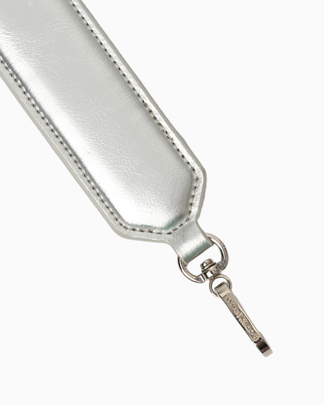 Cadena Piel Plana 'Hombro'-Plata