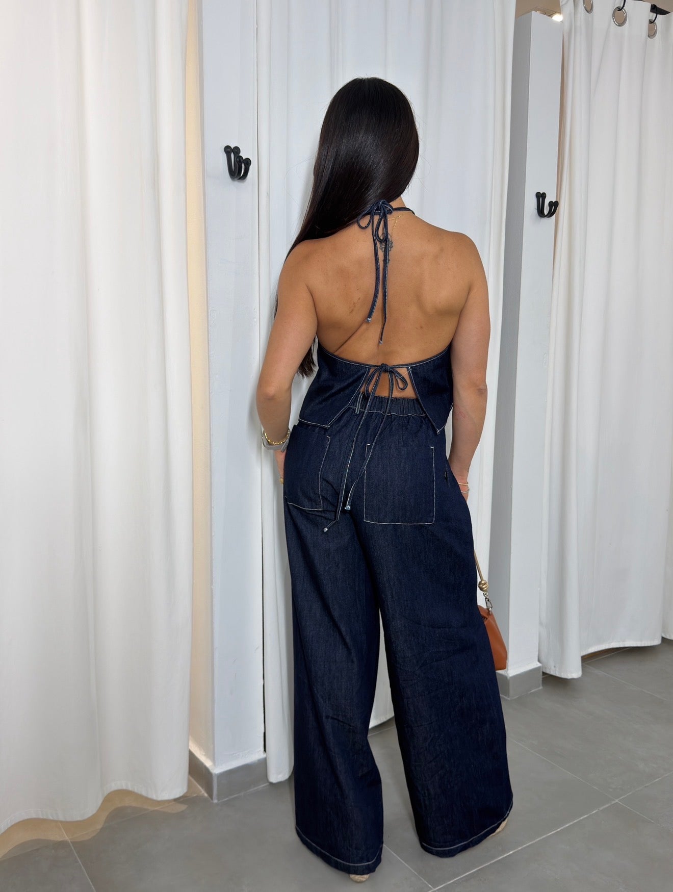 Dark Denim Top and Jeans Set