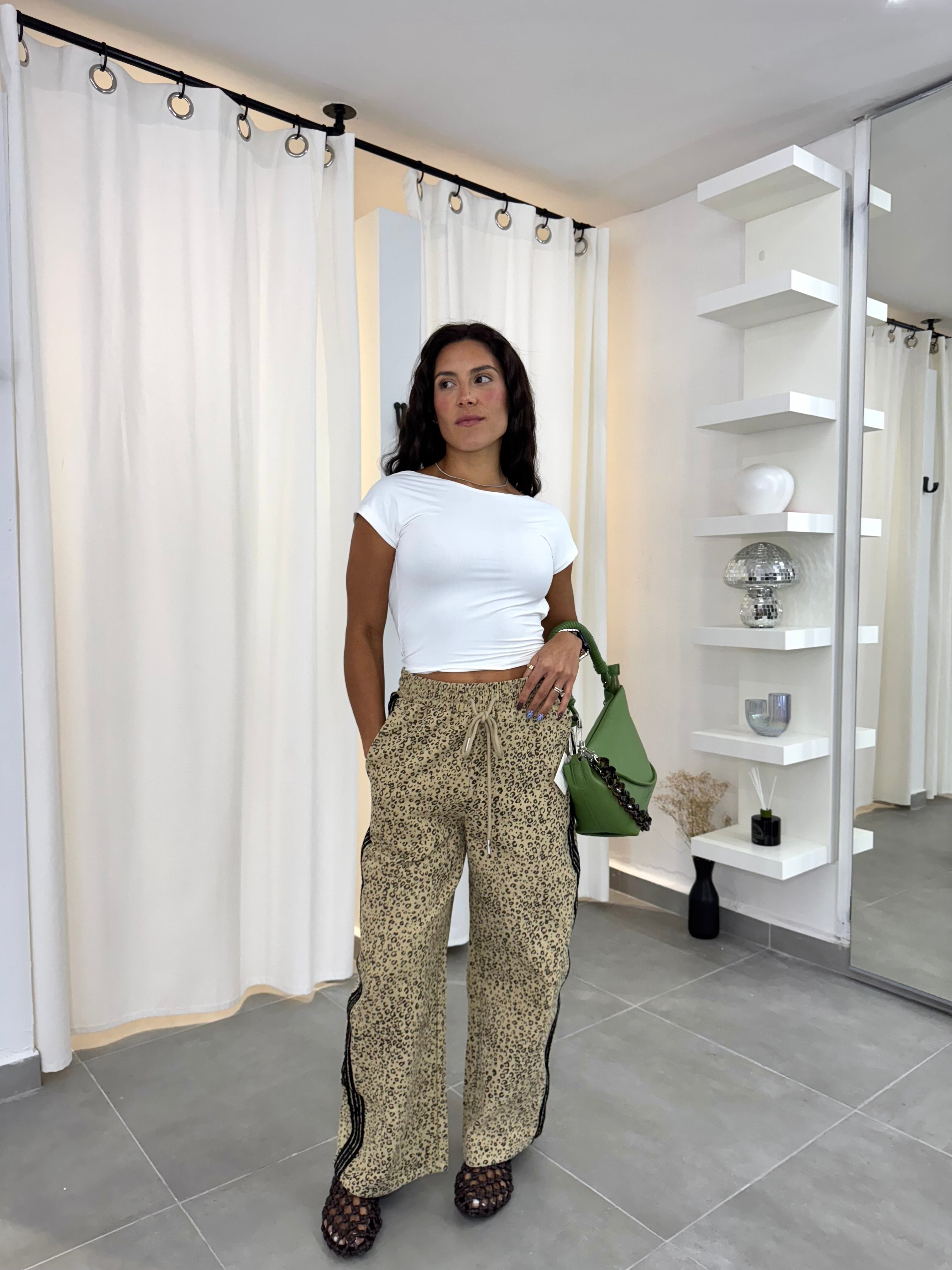 Leopard Stripes Pants