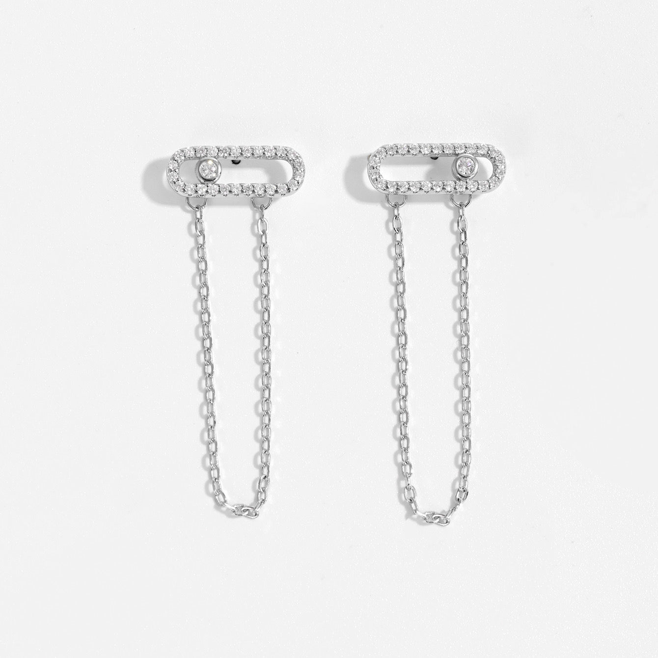 Dot Chain Earrings