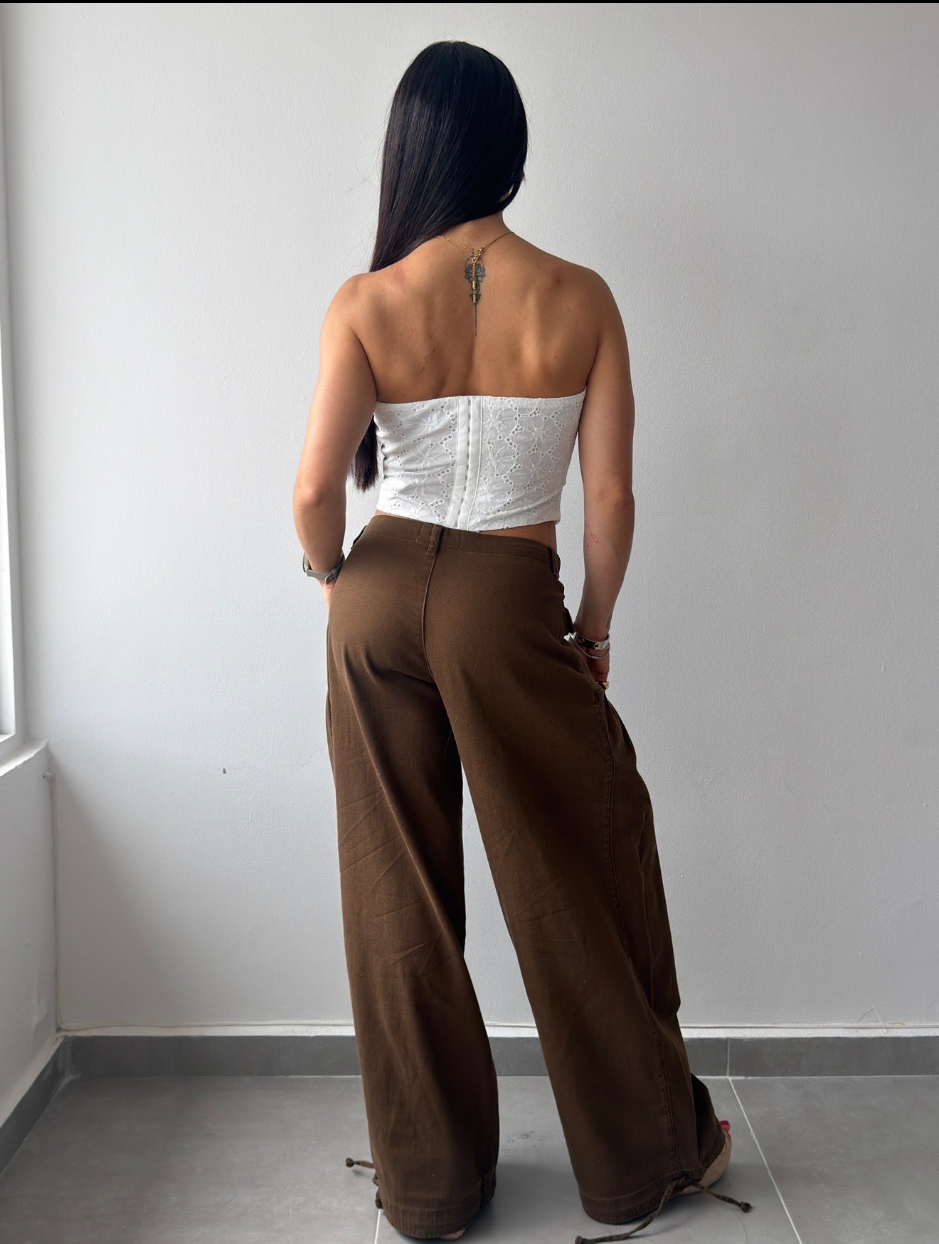 Brown Balloon Jeans