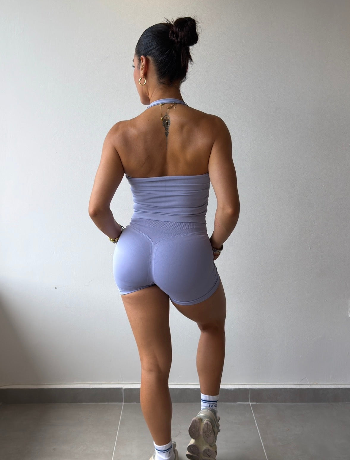 Lilac Seamless Short Set