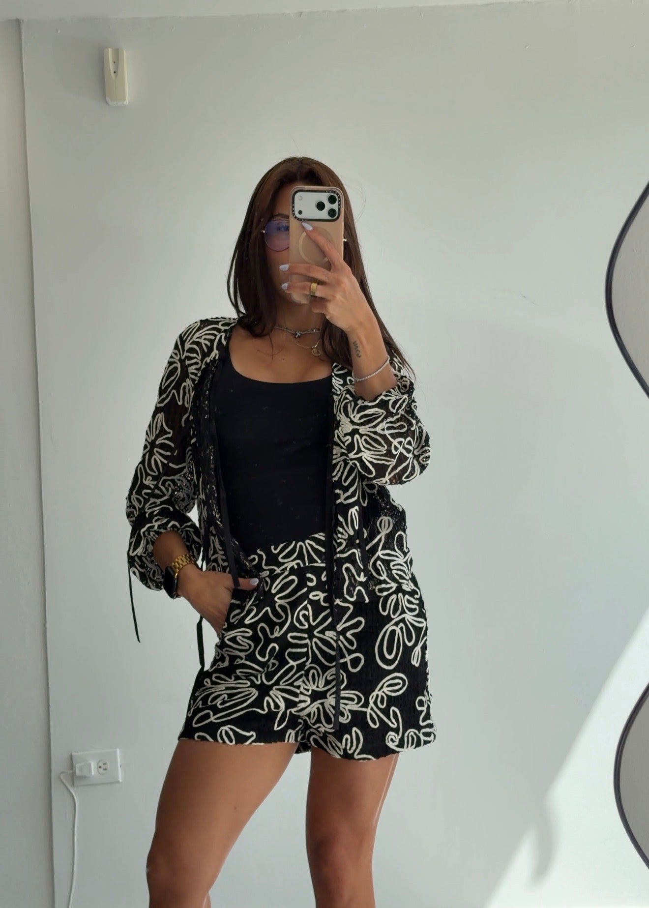 (Black) Knitted Short Set